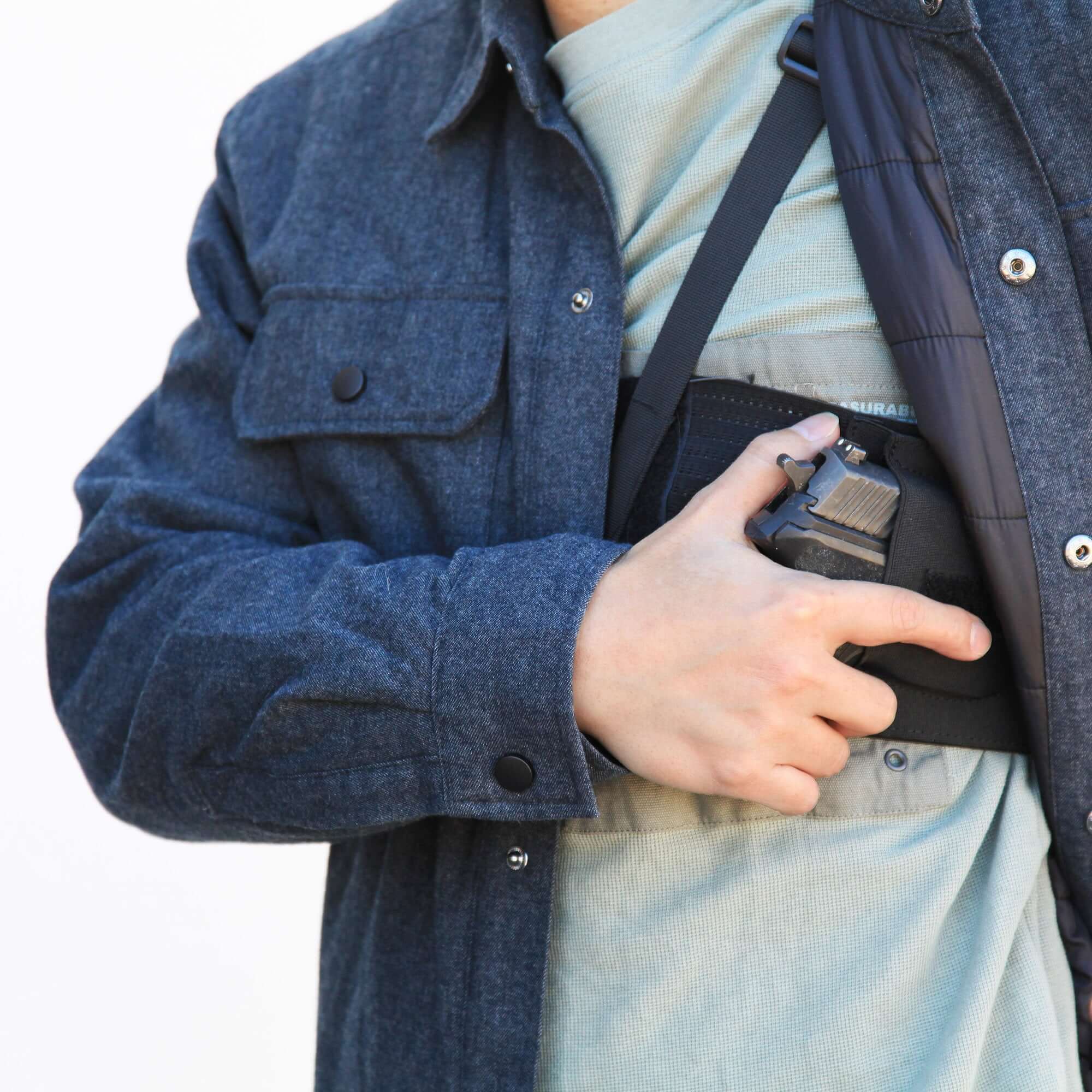 Stinger Premium Ultra Breathable Chest Holster, Underarm Holster, Shoulder Holster for Concealed Carry - Image 2