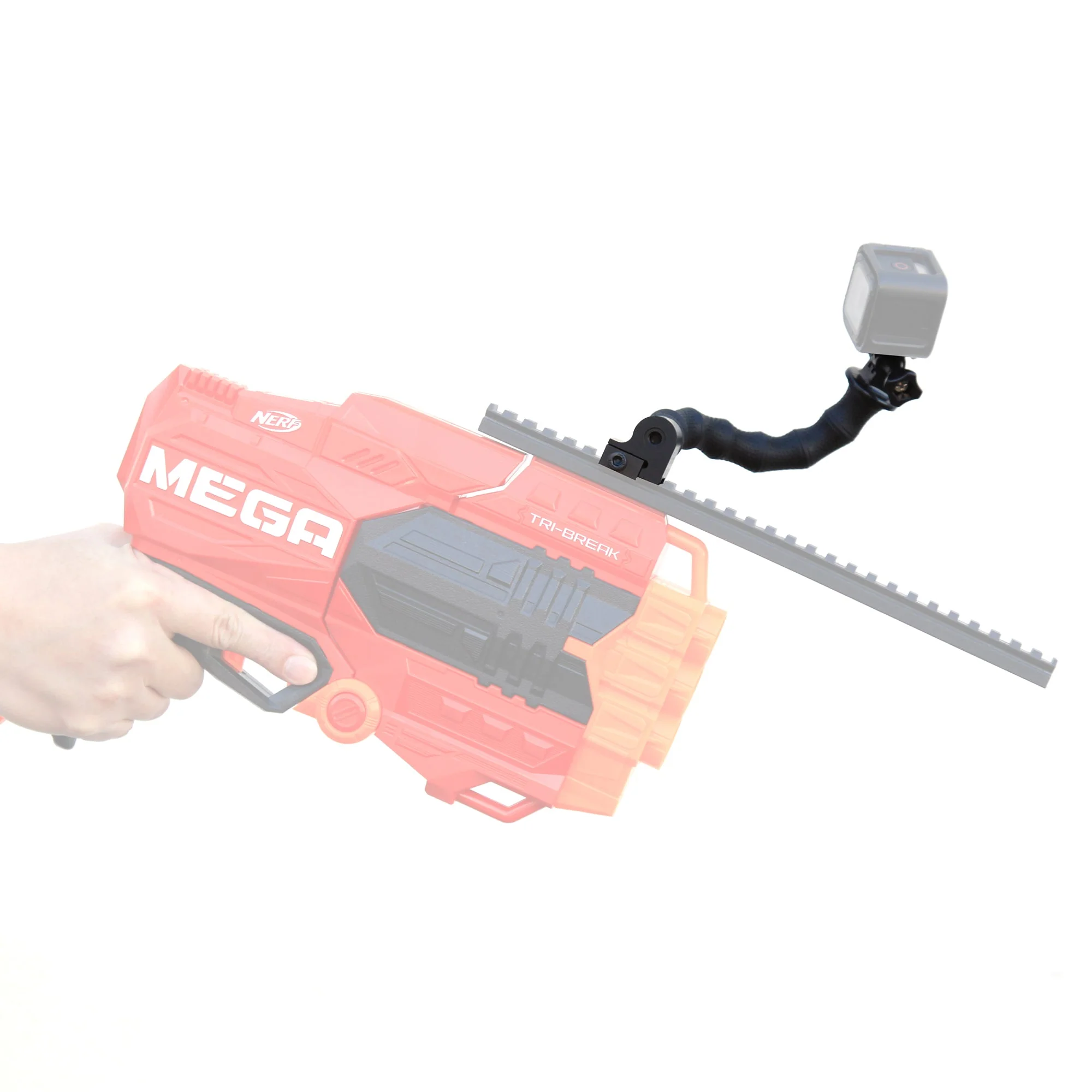 Stinger Python Action Camera Flexible Arm and Rail Mount For Picatinny and Weaver Rail System - Image 8