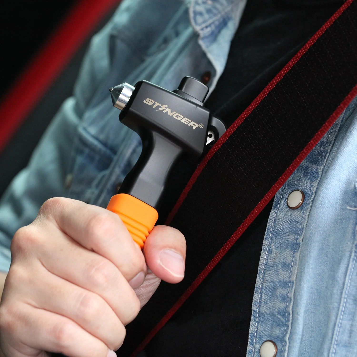 Stinger Super Duty Car Emergency Escape Hammer (Orange) - Image 6