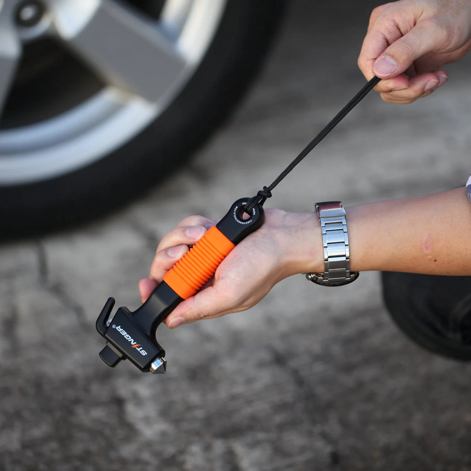 Stinger Super Duty Car Emergency Escape Hammer (Orange) - Image 7
