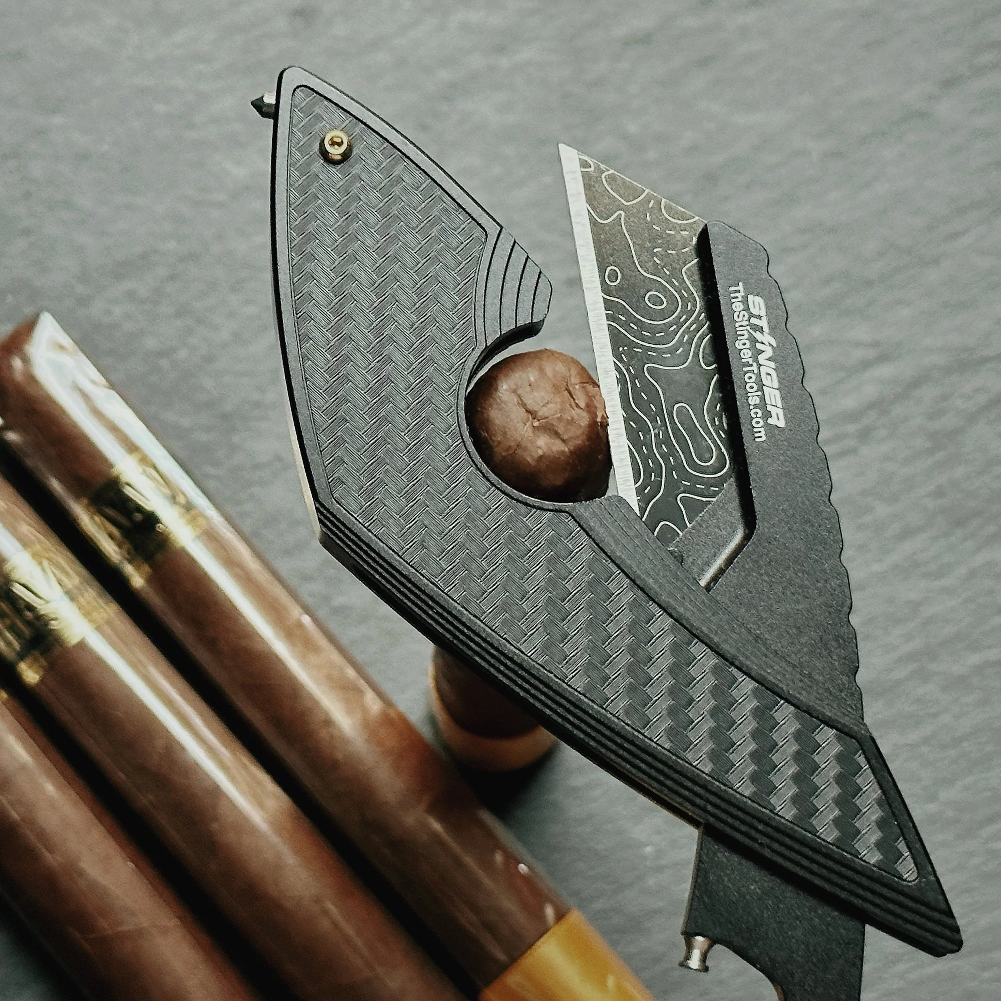 Stinger Topographic Utility Knife / Cigar Knife - Image 4