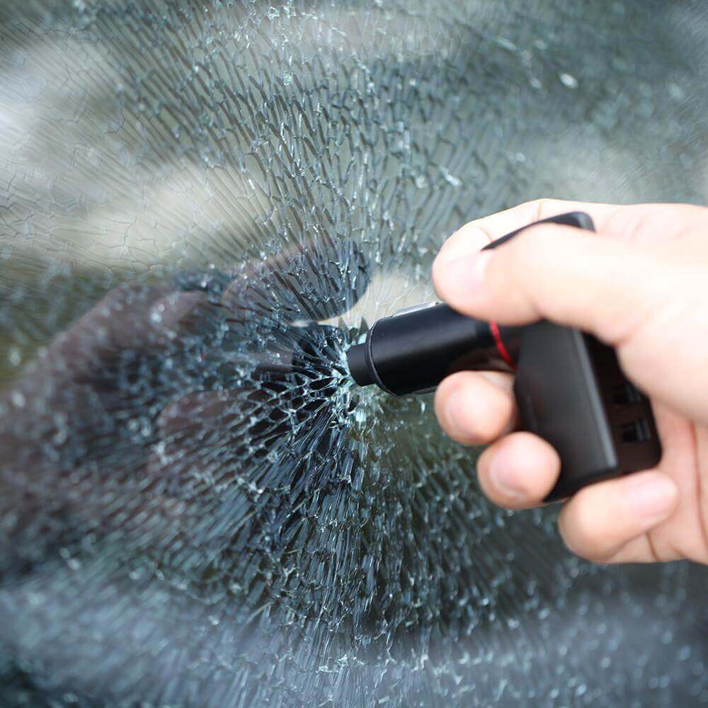 Stinger USB Car Charger Emergency Tool, Seatbelt Cutter, Spring-Loaded Car Window Breaker (Black) - Image 10
