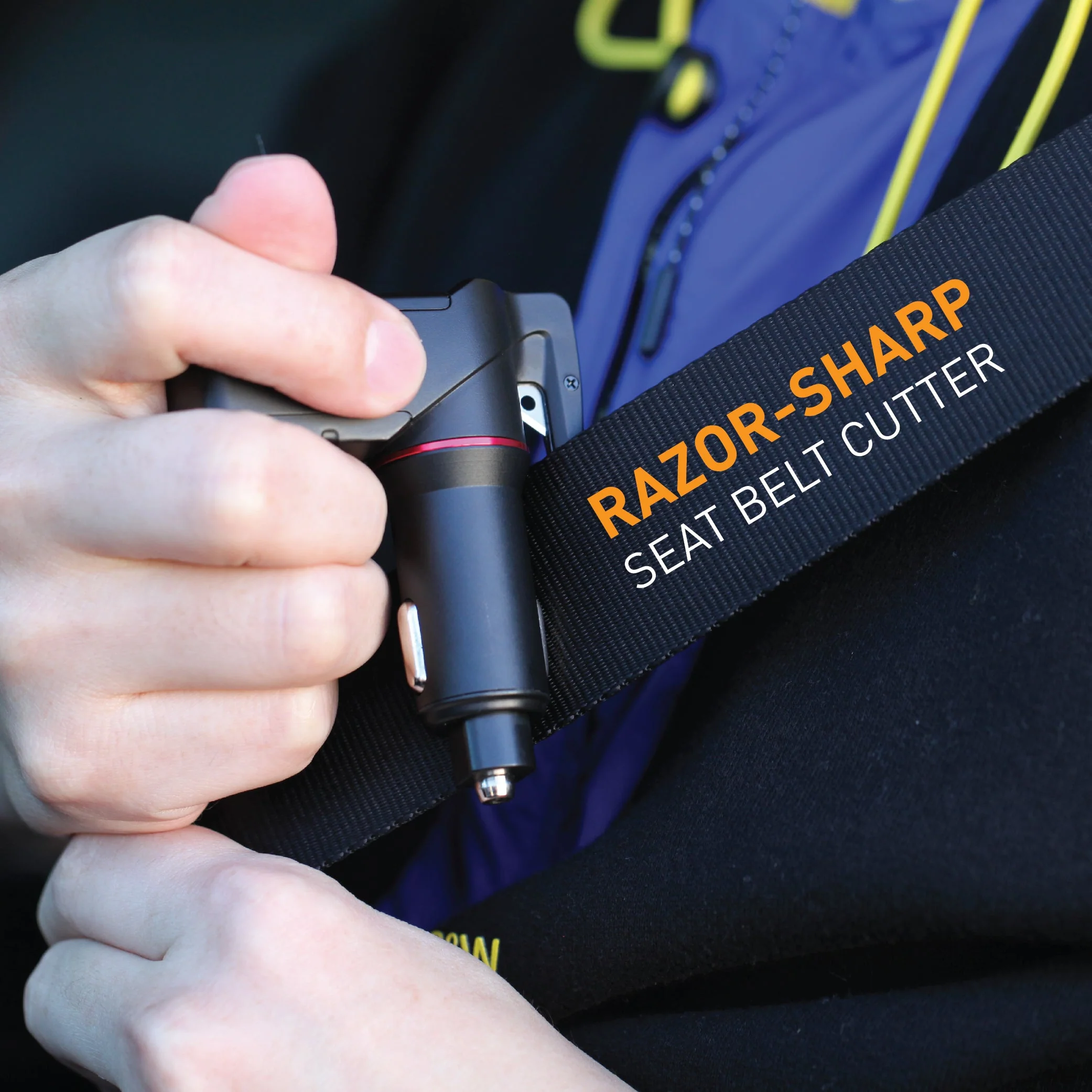 Stinger USB Car Charger Emergency Tool, Seatbelt Cutter, Spring-Loaded Car Window Breaker (Red Punisher) - Image 5