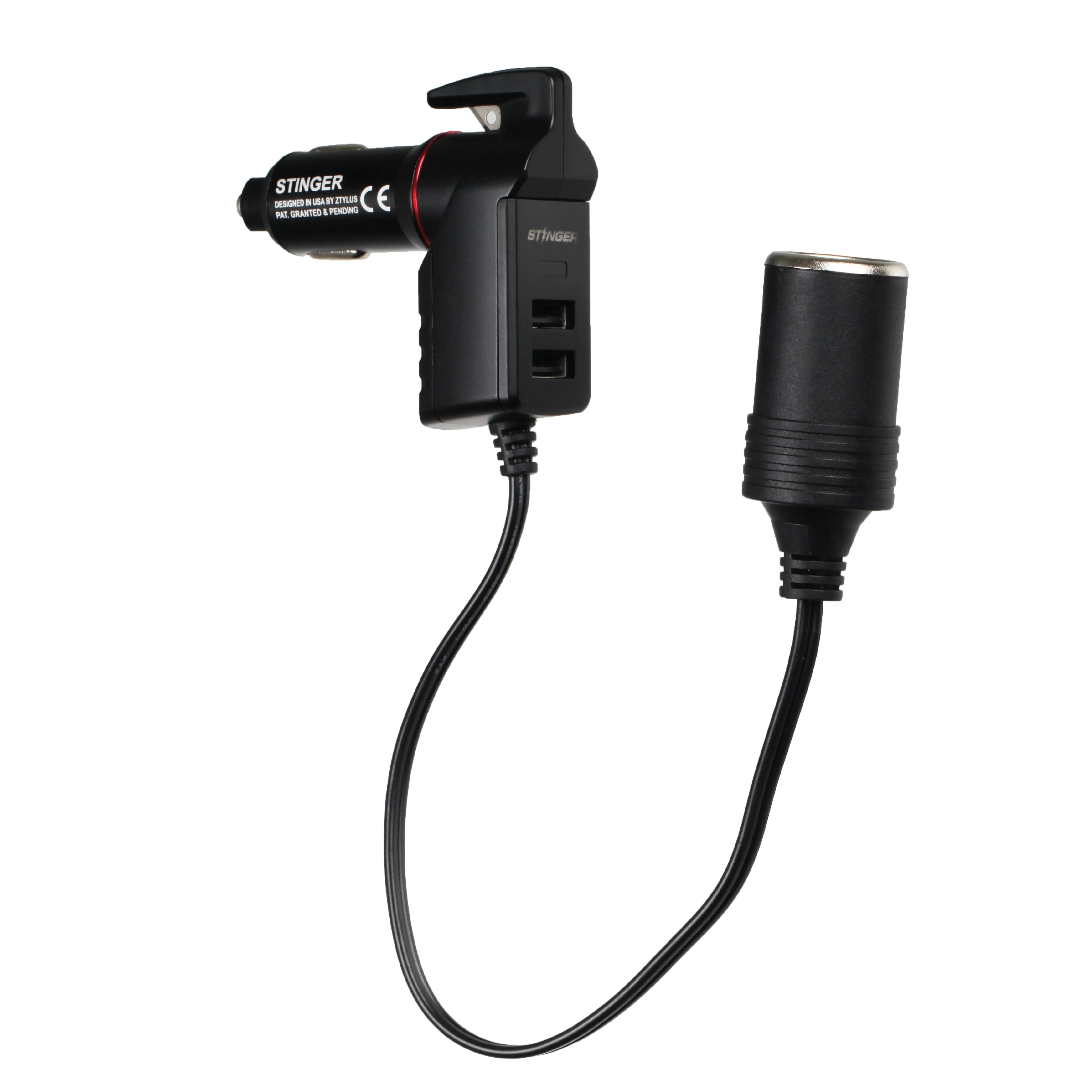 Stinger USB Car Phone Charger Emergency Tool with Single Cigarette Lighter Connection - Image 6