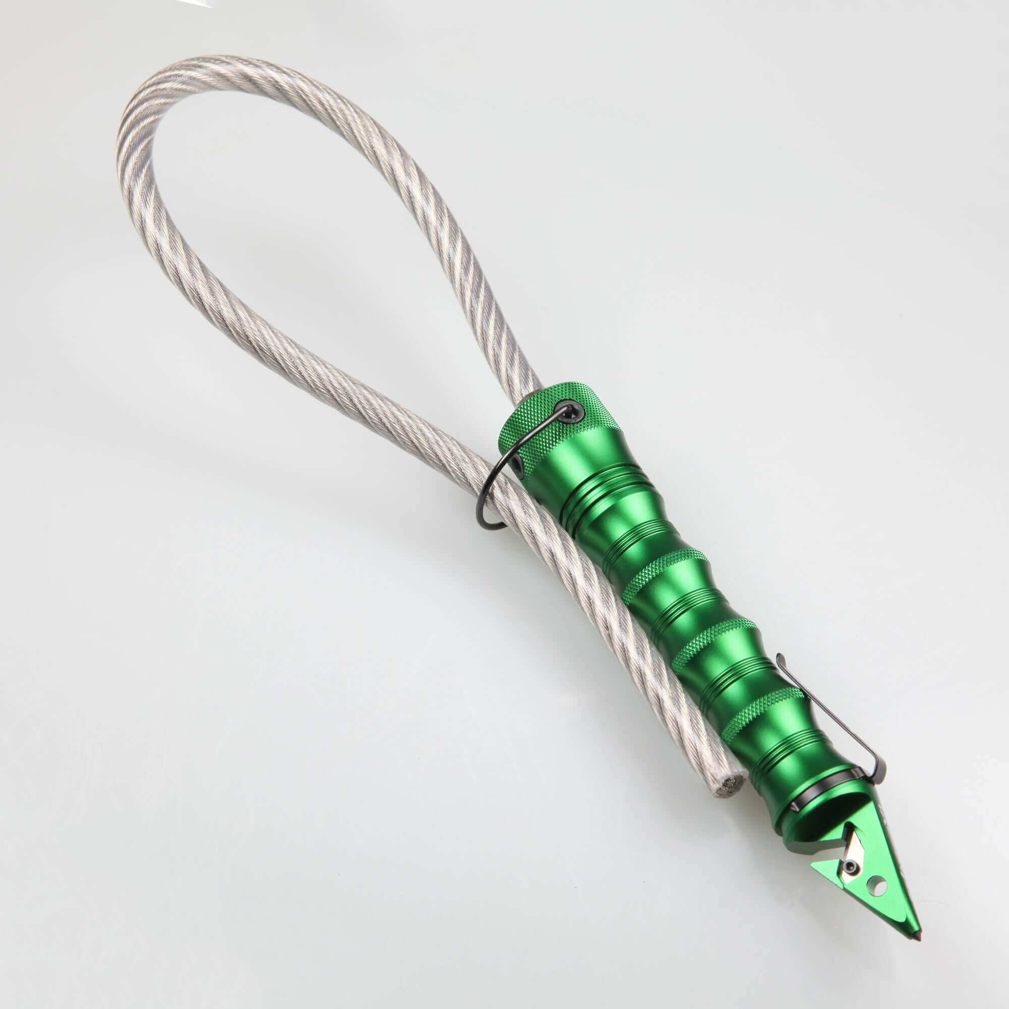 Stinger Whip Car Emergency Tool with Seat Belt Cutter and Window Breaker (XL Gatekeeper Edition, Green) - Image 6