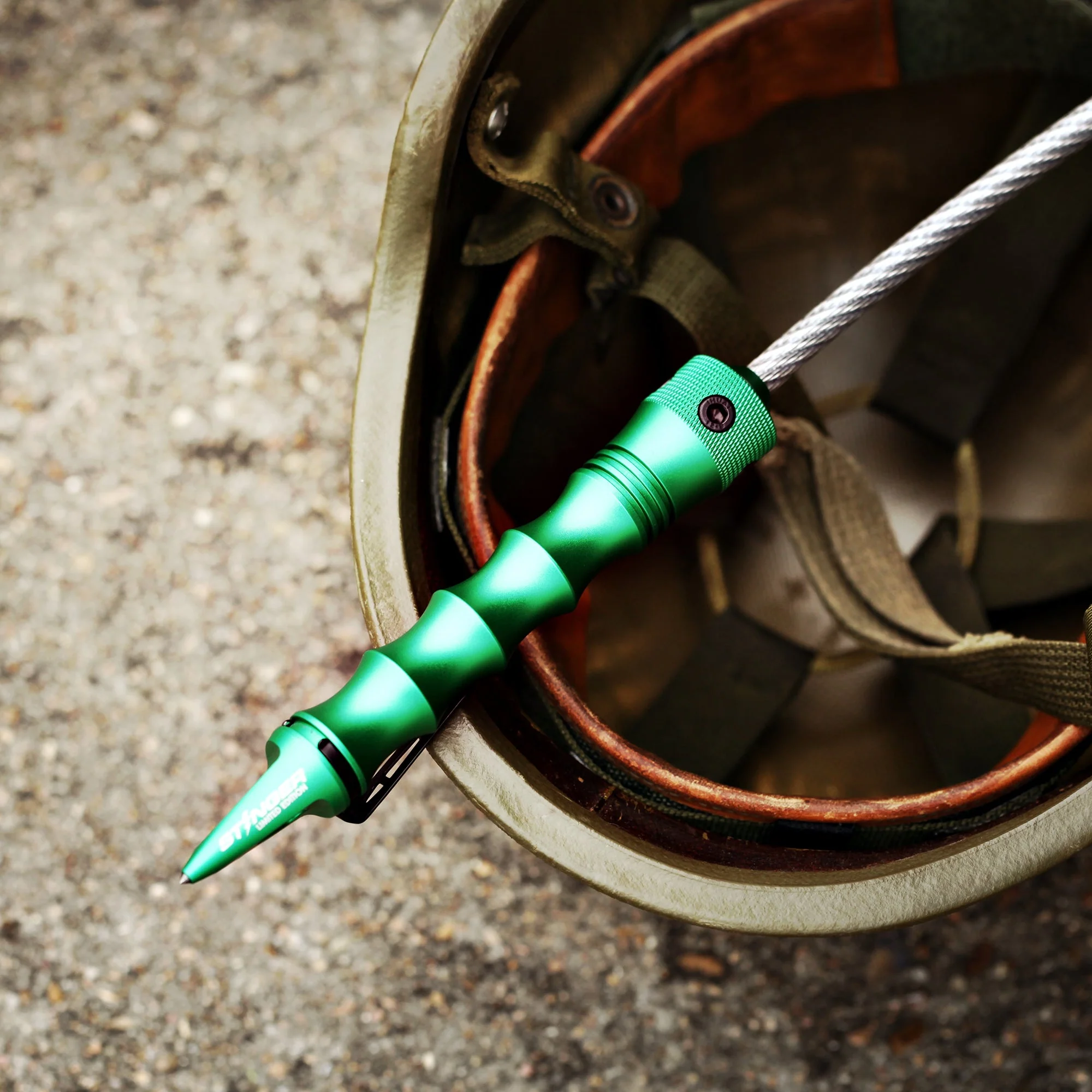 Stinger Whip Car Emergency Tool with Window Breaker (Midnight Green) - Image 5