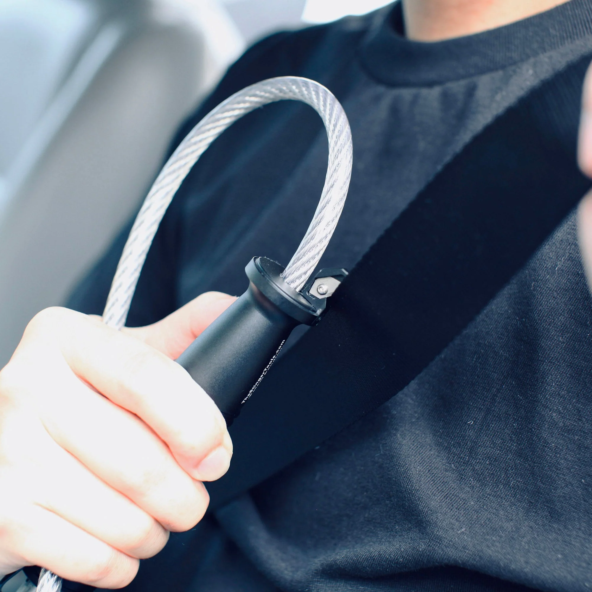Stinger Whip to Fist Pro: Car Emergency Tool with Seat Belt Cutter and Window Breaker - Image 11