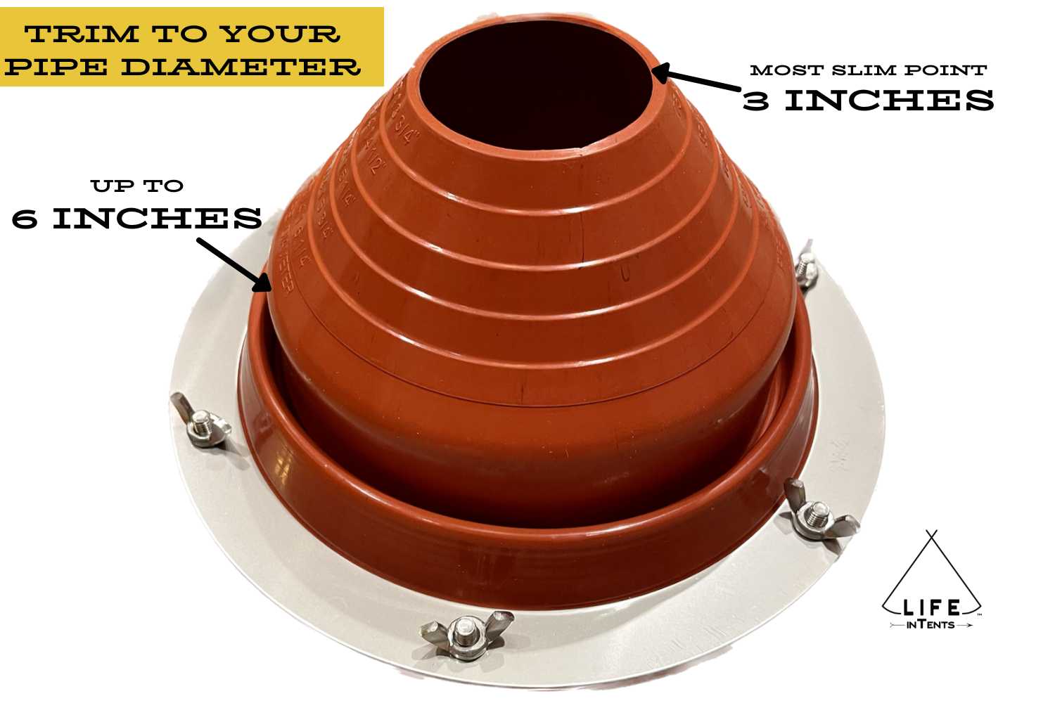 Stove Jack Flashing Kit | Tent Stove Boot | XL - Image 2