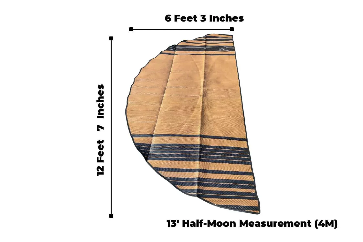 Striped Bell Tent Floor Matting Cover | 13' (4M) Size - Image 6