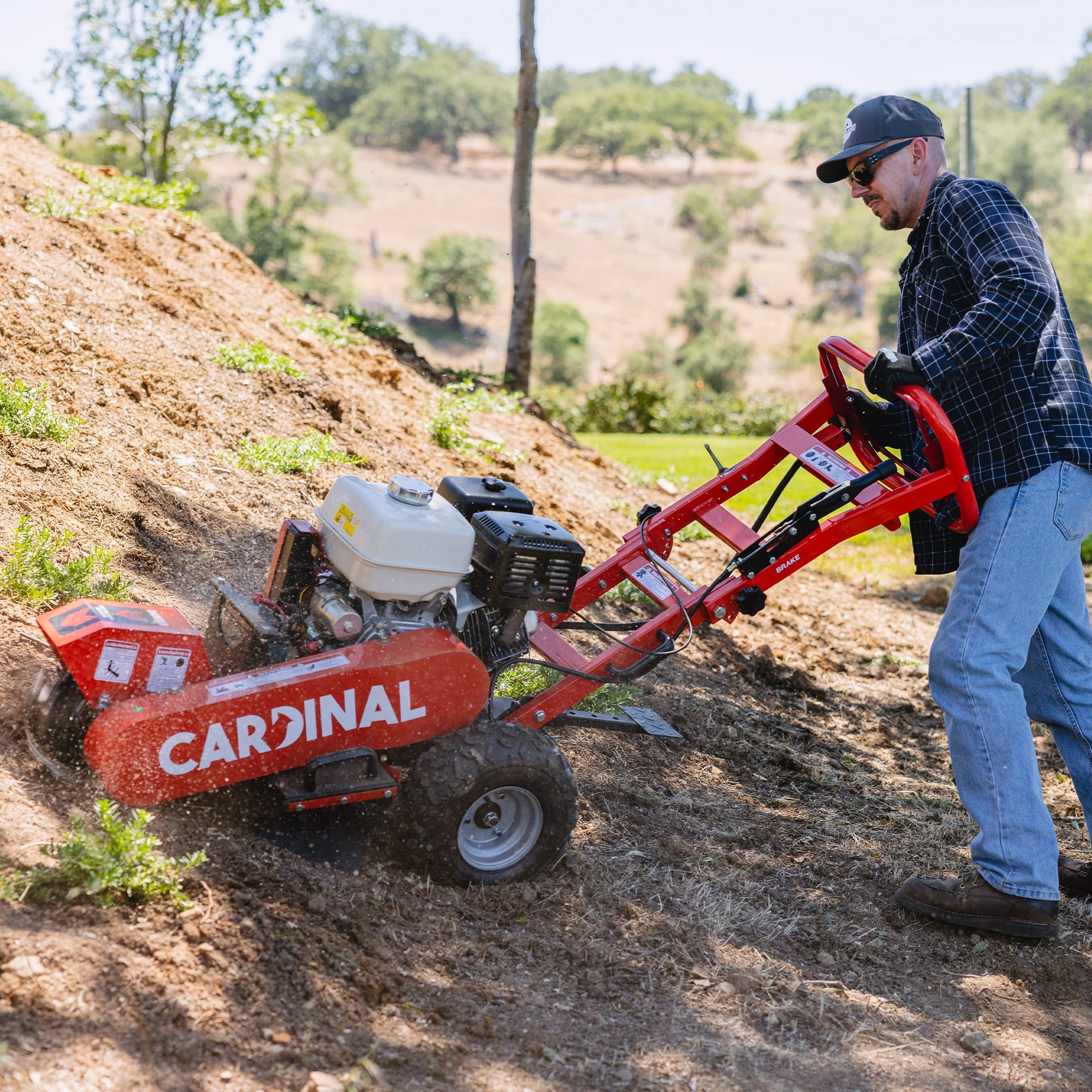 Stump Grinder with 12" Blades 13HP Honda GX390 Off-Road Tree Stump Removal - Image 6