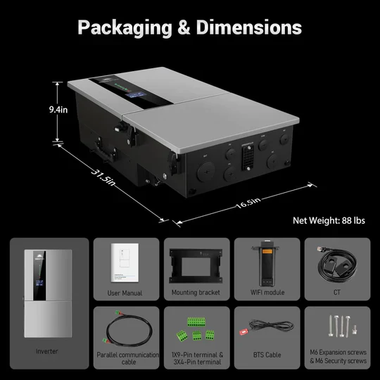 SunGold 11.4KW Split Phase Hybrid Inverter - Image 6