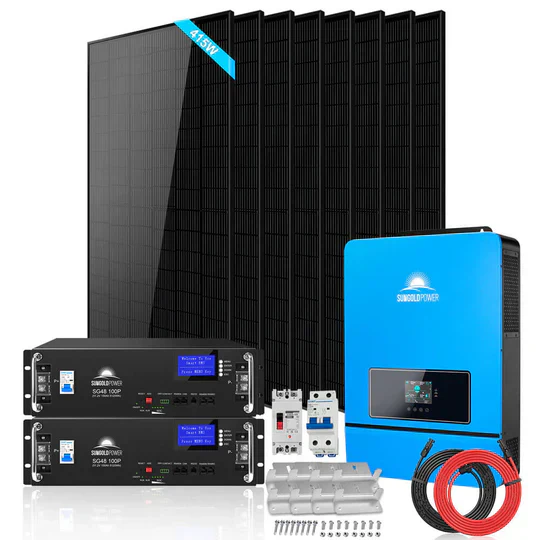 SunGold Off-Grid Solar Kit | 6500W/8000W 48VDC 120V/240V | LiFePO4 10.24KWH/20.48KWH Lithium Battery | 3320W Solar PV - Image 6