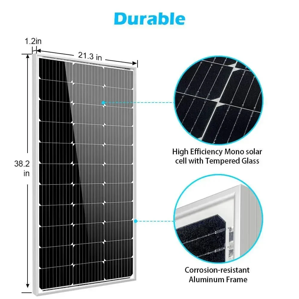 Sungold Power 100 Watt Monocrystalline Solar Panel - Image 3