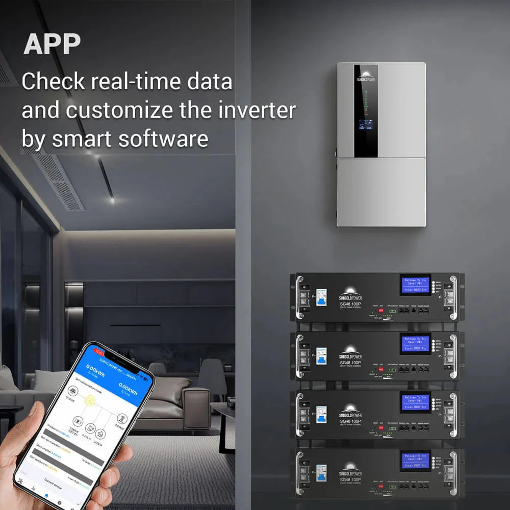 Sungold Power 11.4KW Hybrid Inverter 48V Split Phase SGN11.4KHB-48 - Image 9