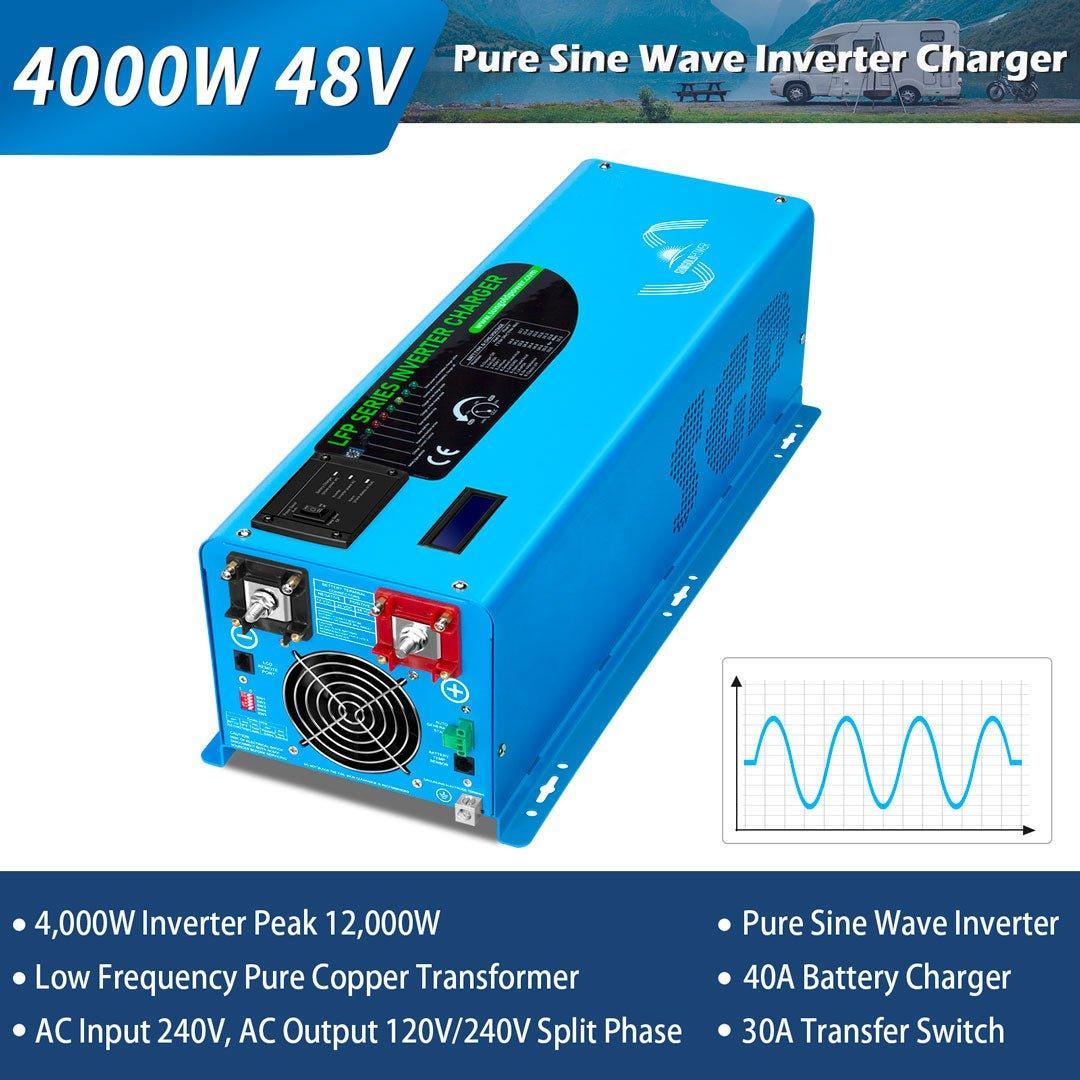 Sungold Power 4000W DC 48V Split Phase Pure Sine Wave Inverter With Charger UL1741 Standard (SC) - Image 2