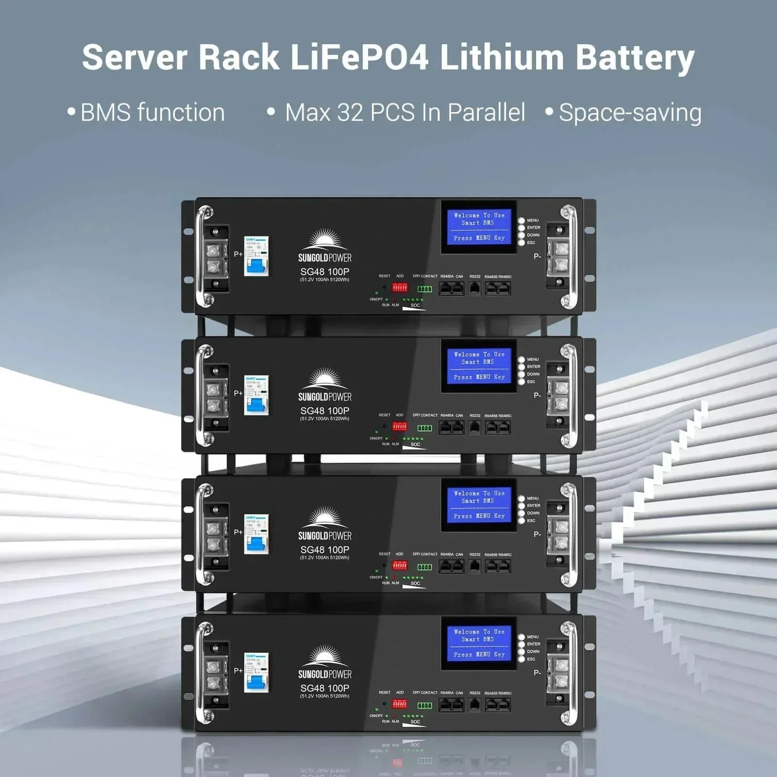 Sungold Power 48V 100AH Server Rack LiFePO4 Lithium Battery SG48100P - Image 4