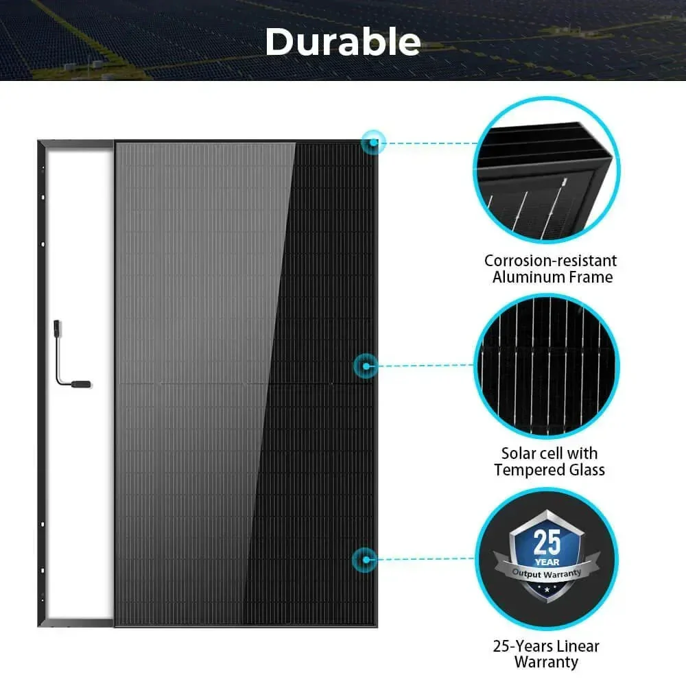 Sungold Power 500W MONO BLACK PERC SOLAR PANEL FULL PALLET (32 PANELS) - Image 3