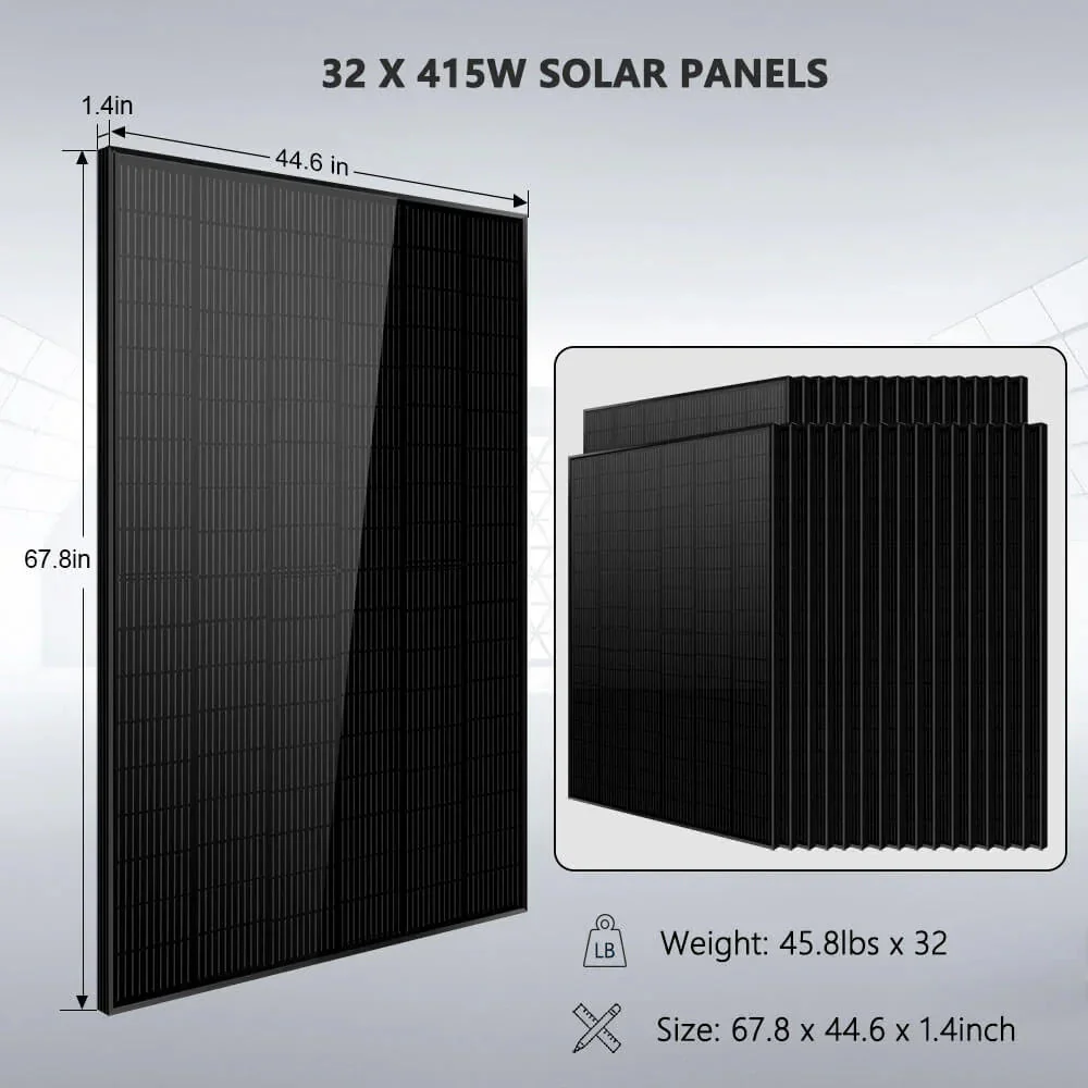 Sungold Power Hybrid Solar Kit 7.6KW 48V Split Phase 15.36KWH/30.72KWH Lithium Battery 415/ 500 Watt Solar Panel SGH-7.6N3E/ SGH-7.6DN6E - Image 5