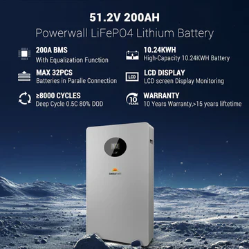 SunGold Powerwall X LITHIUM BATTERY 51.2V 200AH SG48200T - Image 2