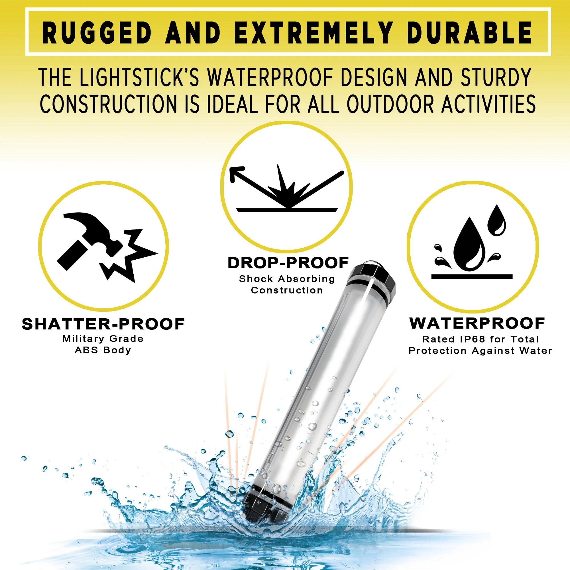 SunJack Waterproof LightStick Camplight with Power Bank - Image 3