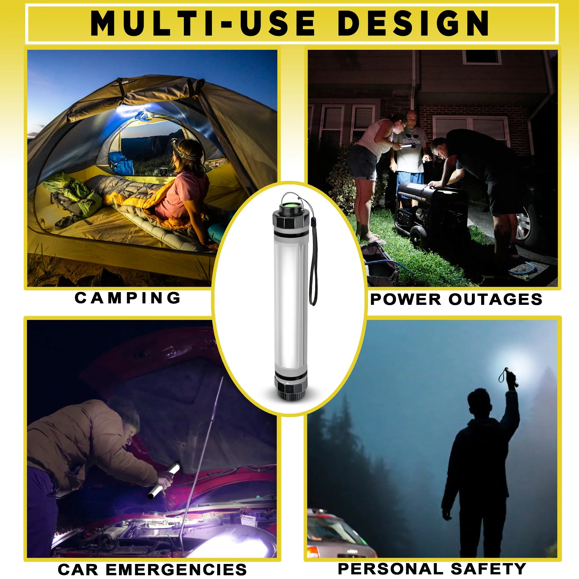 SunJack Waterproof LightStick Camplight with Power Bank - Image 6