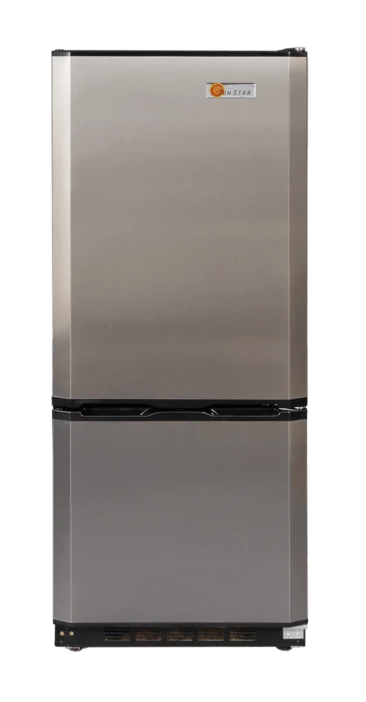 SunStar 10CU Solar DC/AC Refrigerator - Stainless Steel ST-10RF-SS - Image 3