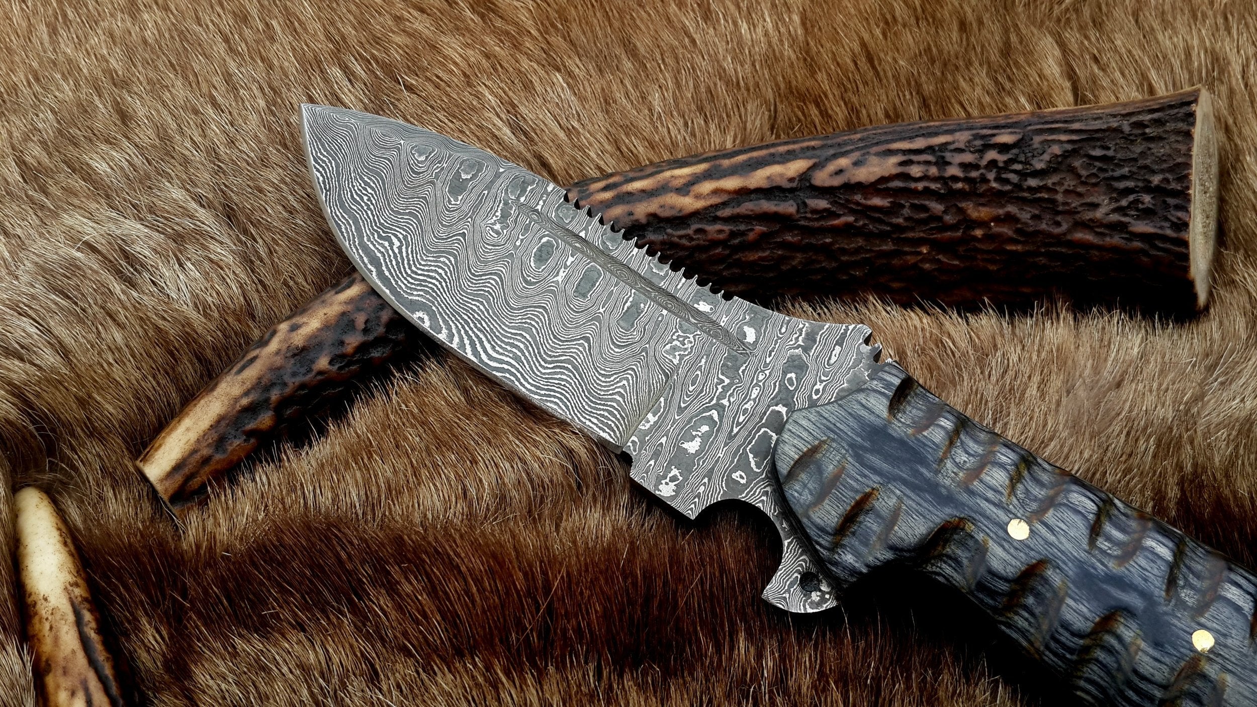 tactical Damascus knife - Image 2
