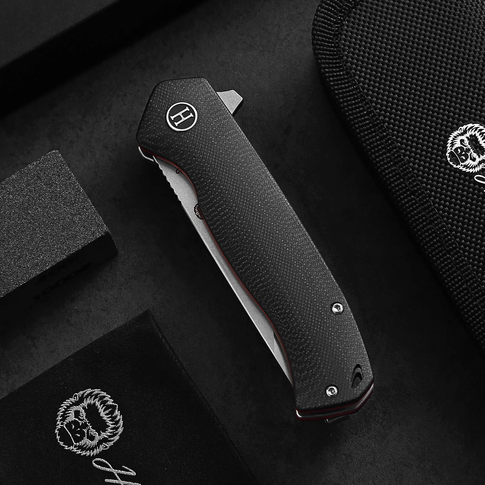 The Pathfinder Folding Pocket Knife Giftset for Men and Women (Silver and Red) - Image 4