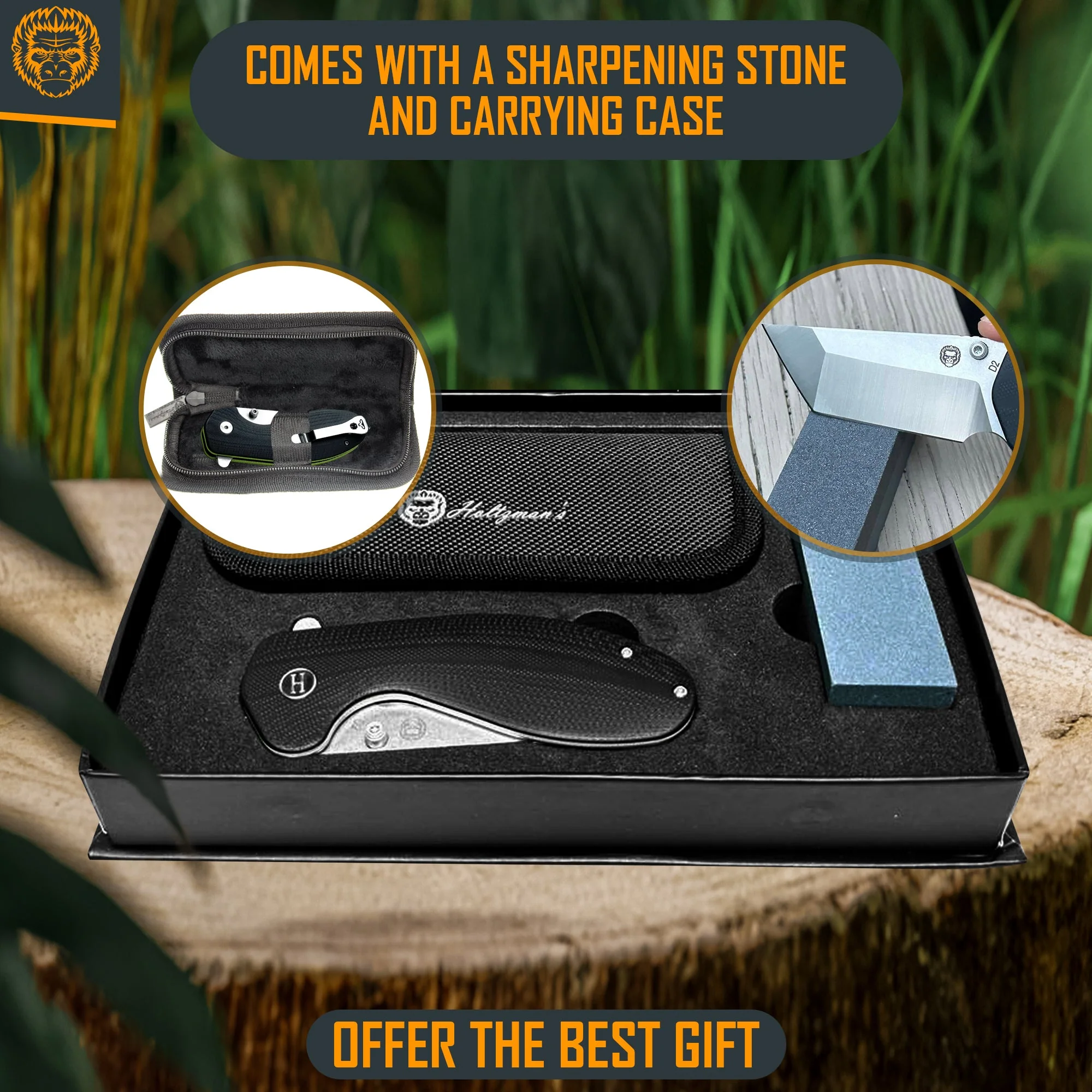 The Pioneer Folding Pocket Knife Giftset for Men and Women (Silver and Black) - Image 7