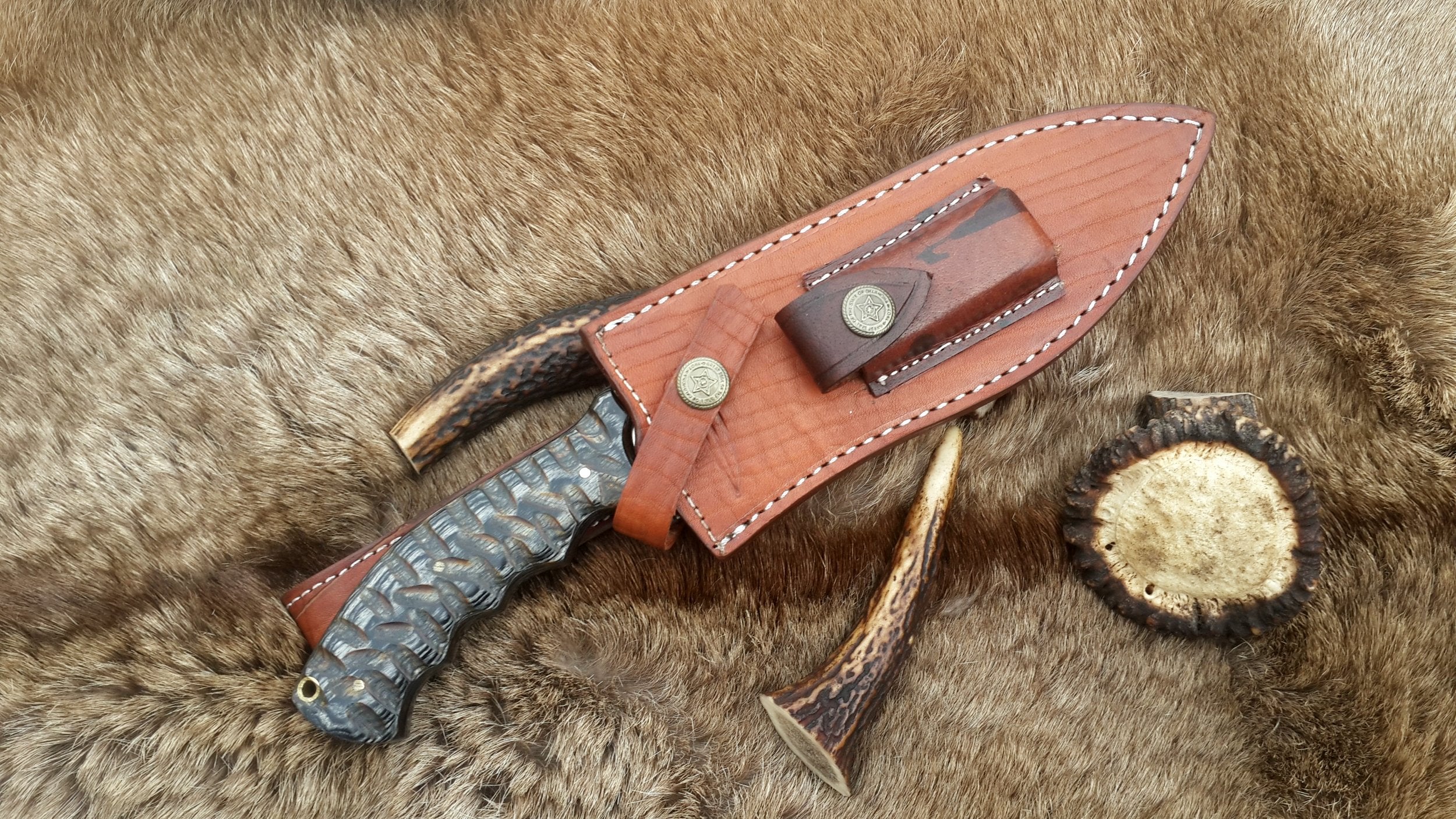 The Ultimate Boar Slayer: Custom Handmade D2 Steel Fixed-Blade Pig Hunting Knife | Exotic Wood Handle | 11.5 Inches | KBS Knives - Image 3