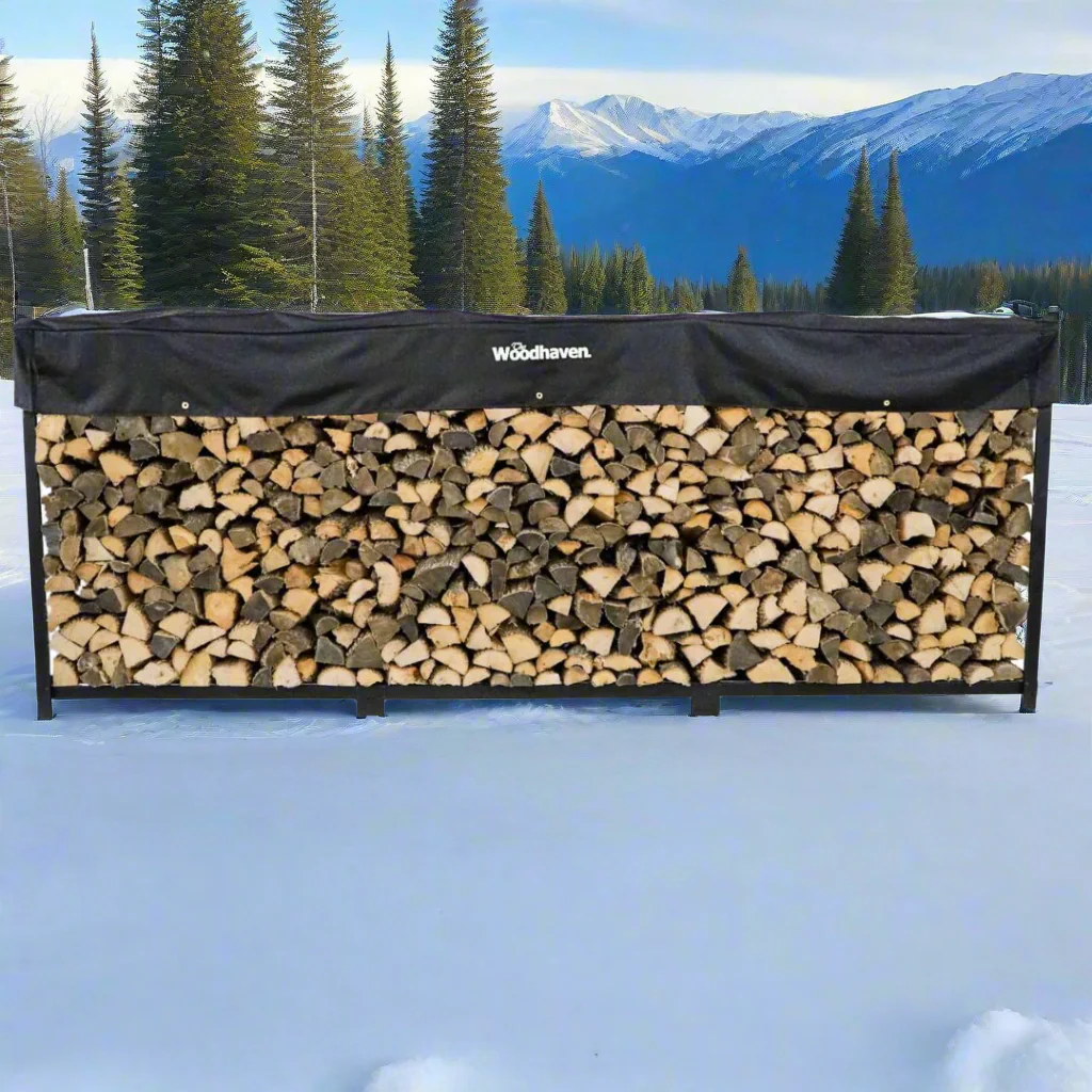 The Woodhaven 12ft Firewood Rack - Image 3