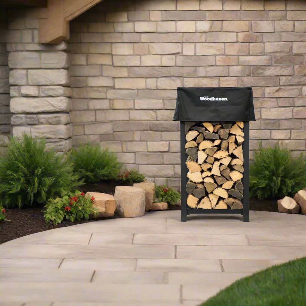 The Woodhaven 4 x 2 Firewood Rack - Image 10