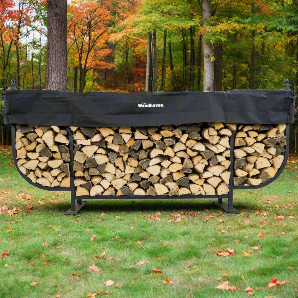 The Woodhaven 9ft Courtyard Firewood Rack - Image 2