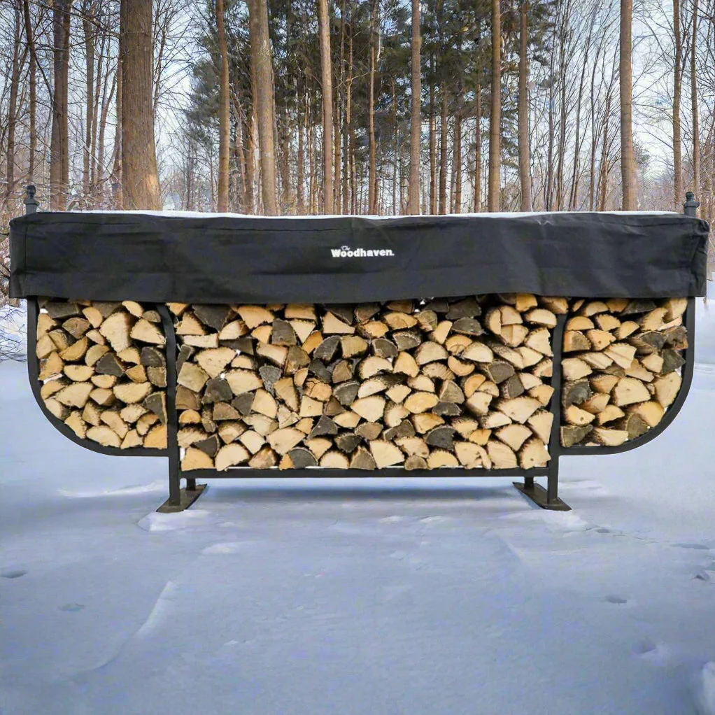 The Woodhaven 9ft Courtyard Firewood Rack - Image 3