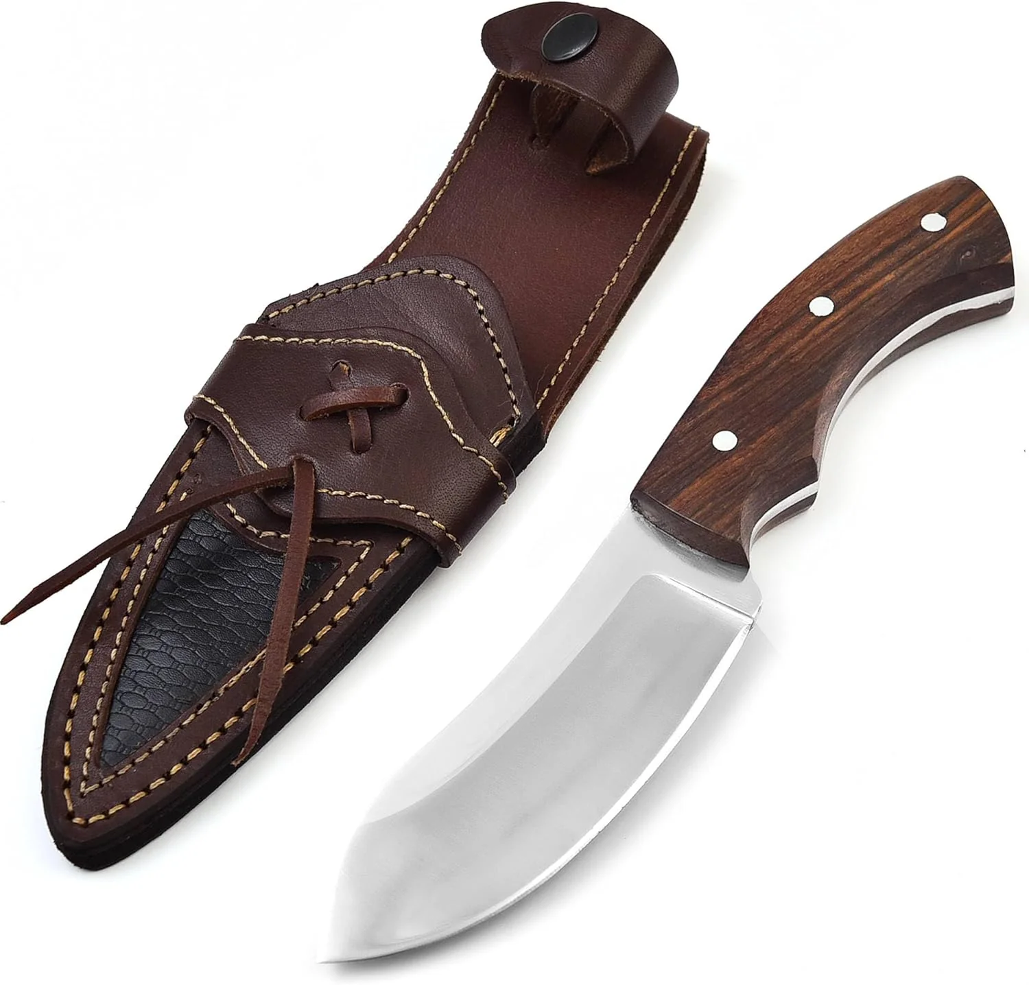 TimberStrike O1 Tool Steel Survival Knife – 9-Inch Tactical Blade with Walnut Wood Handle - Image 4