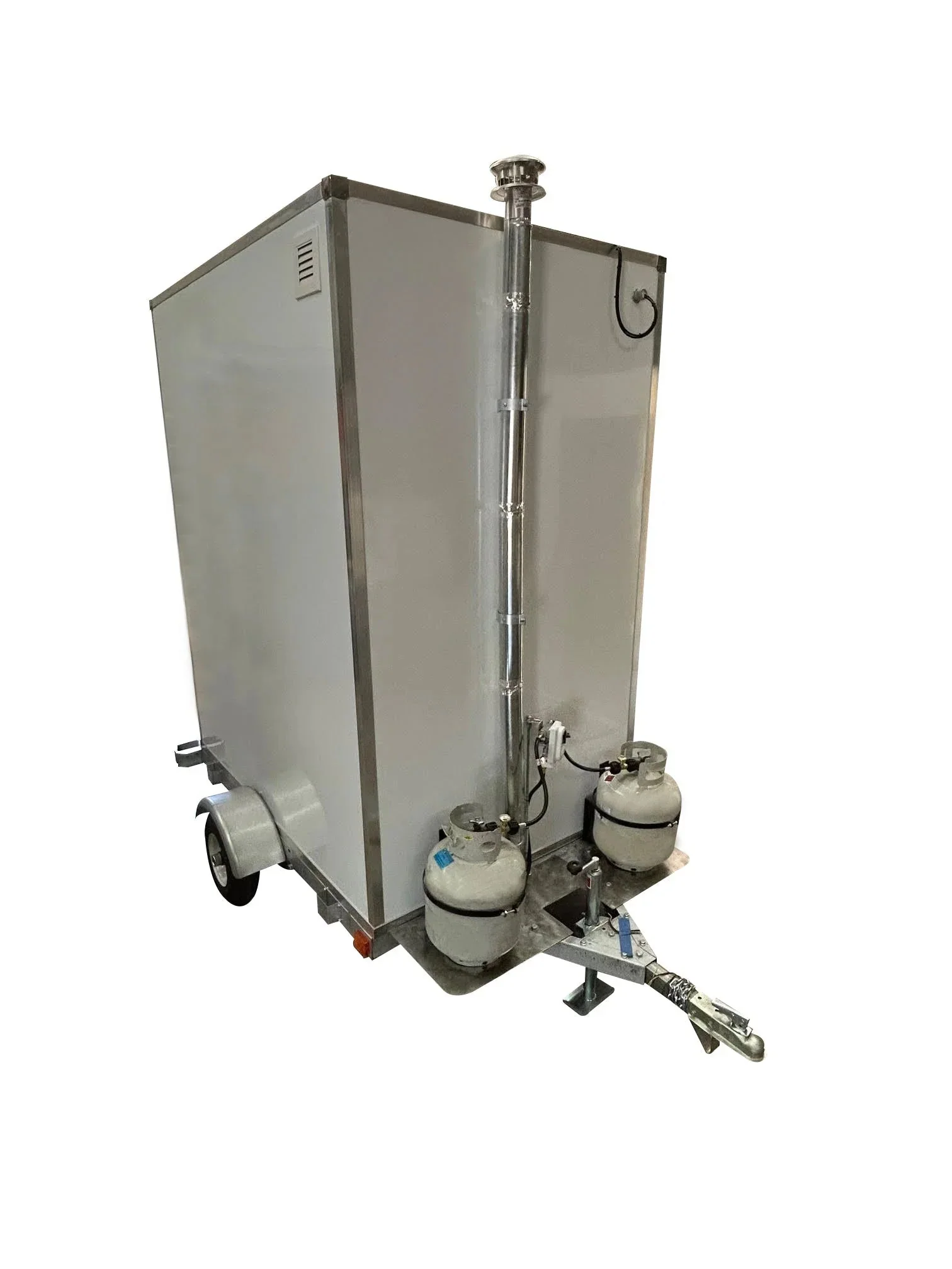 TinyJohn Single Portable Restroom with Waterless Incinerating Toilet - Image 7