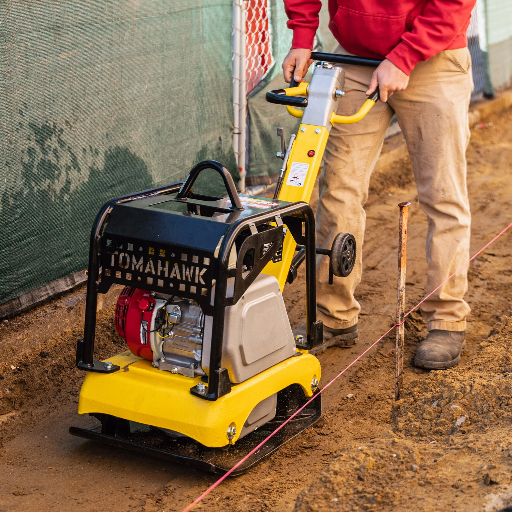 Tomahawk 6.5 HP Honda Reverse Hydraulic Plate Compactor for Soil, Aggregate, Cohesive Compaction - Image 2