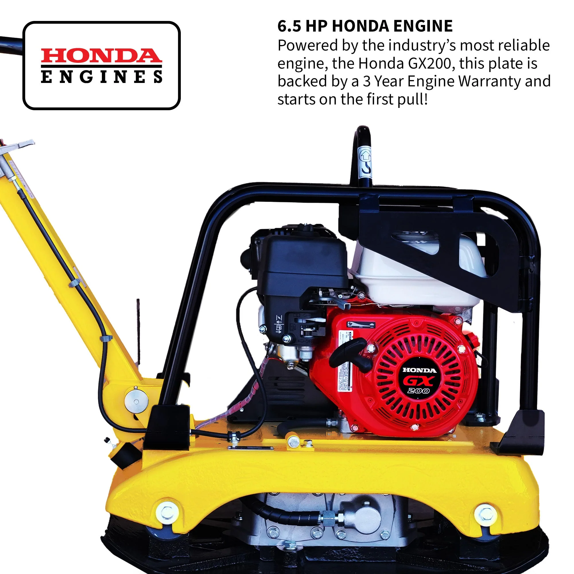 Tomahawk 6.5 HP Honda Reverse Hydraulic Plate Compactor for Soil, Aggregate, Cohesive Compaction - Image 6
