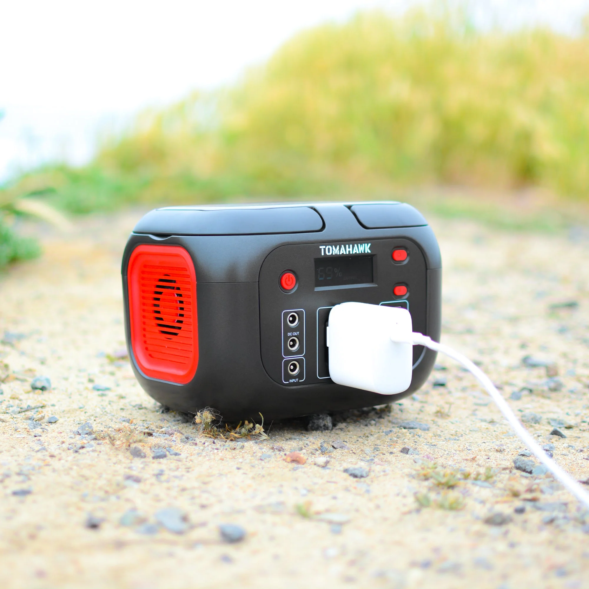 Tomahawk Portable Power Station, 155Wh 200W 4-Port Backup Lithium Battery, AC DC Outlet, 60W USB-C USB-A Pure Sine Wave Outlet, Digital, LED Light for Outdoor Camping, RV - Image 3