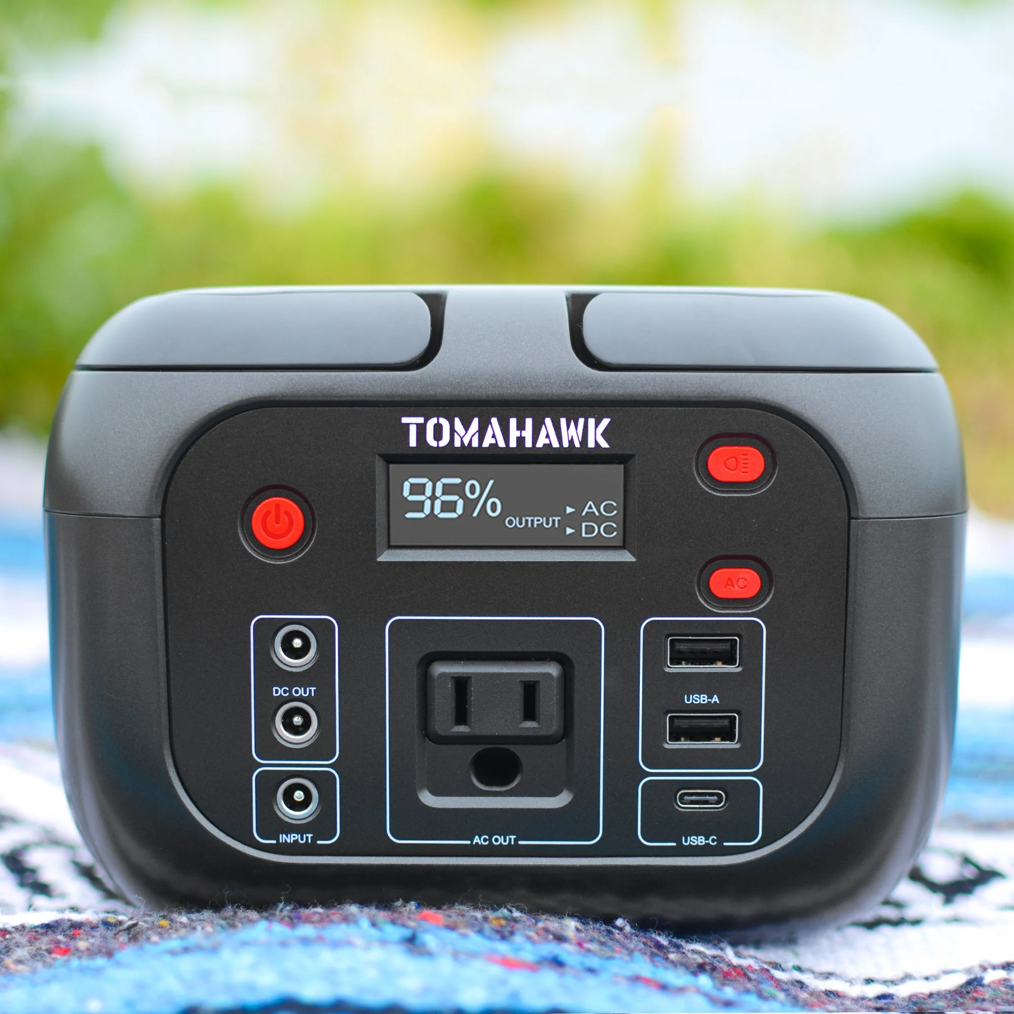 Tomahawk Portable Power Station, 155Wh 200W 4-Port Backup Lithium Battery, AC DC Outlet, 60W USB-C USB-A Pure Sine Wave Outlet, Digital, LED Light for Outdoor Camping, RV - Image 5