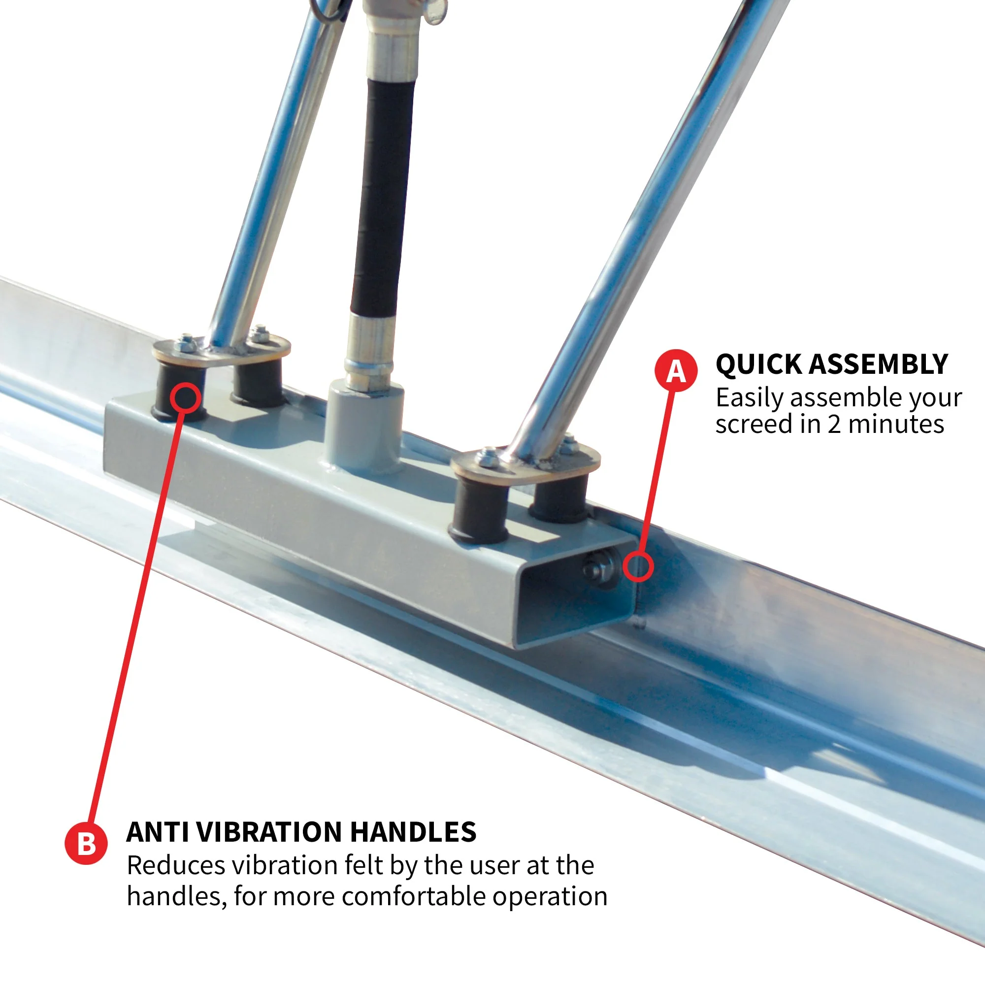 Tomahawk Power Screed Single Aluminum Blade Bundle (Choose 4ft, 6ft, 8ft, 10ft, 12ft, 14ft) - Image 6