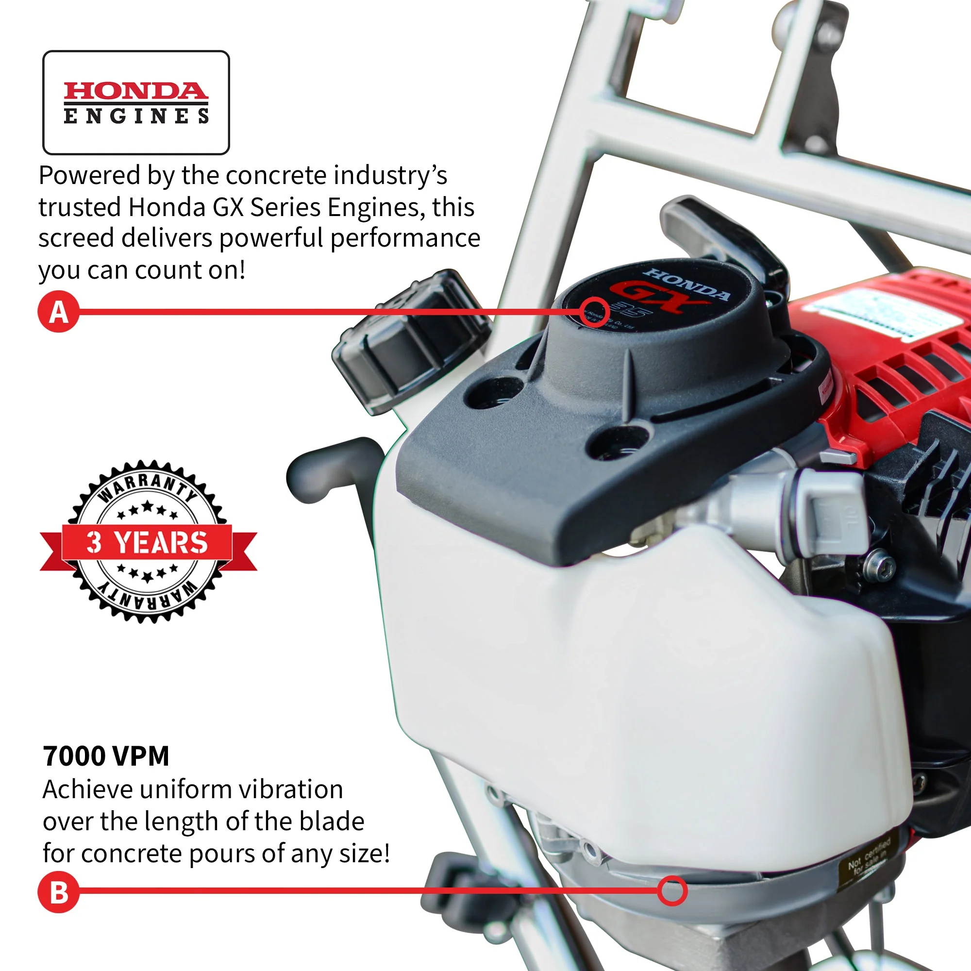 Tomahawk PRO Series Honda Concrete Power Screed Dual Magnesium Blade Bundle (Choose 2 Boards) - Image 5