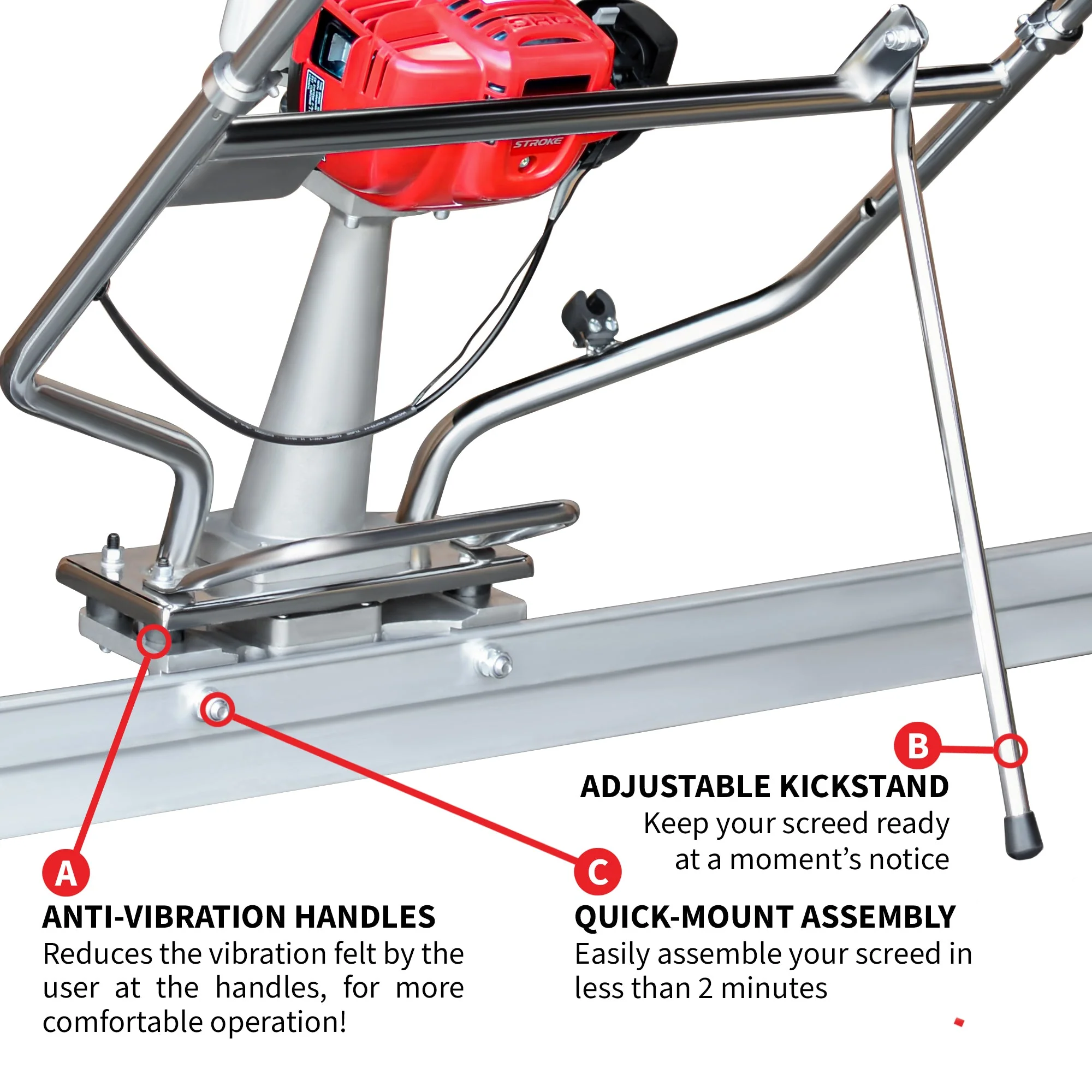 Tomahawk PRO Series Honda Concrete Power Screed Three Magnesium Blade Bundle (Choose 3 Boards) - Image 8