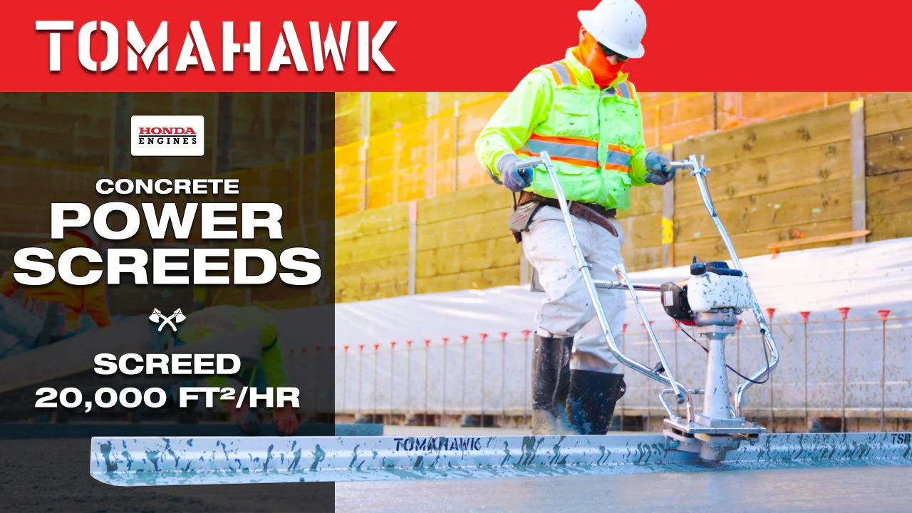 Tomahawk PRO Series Honda Power Screed Single Magnesium Blade Bundle (Choose 4ft, 6ft, 8ft, 10ft, 12ft, 14ft, 16ft) - Image 3