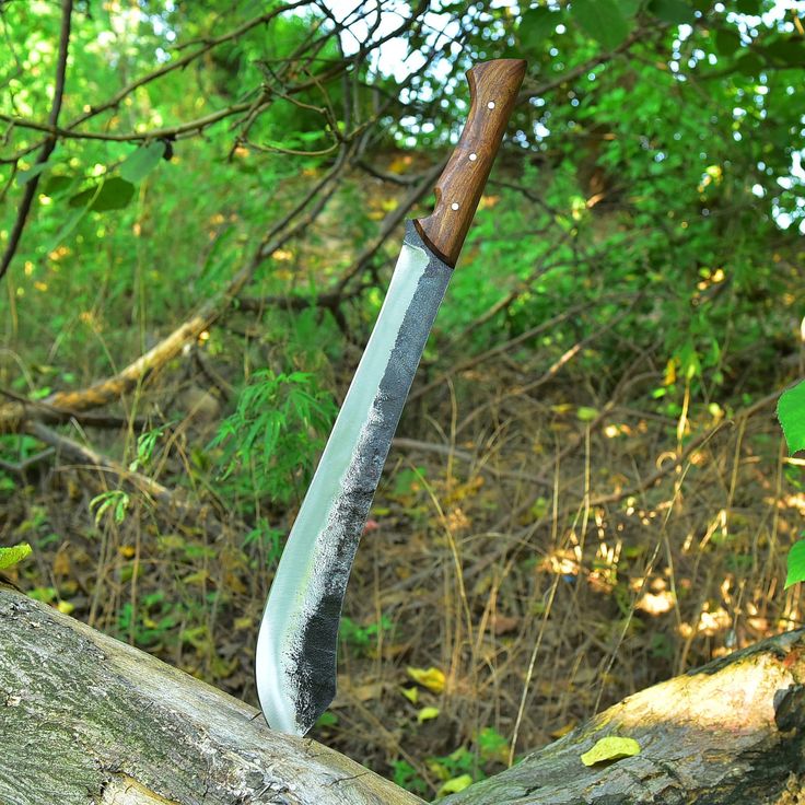 Trailblazer Camping Survival Knife – 19" Custom Handmade High Carbon Steel Blade with Rosewood Full Tang Handle - Image 2