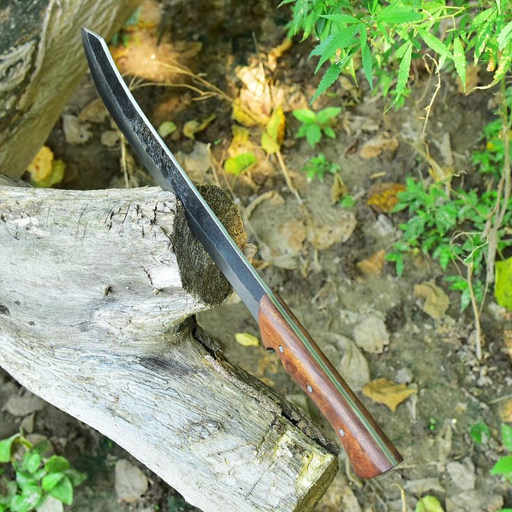 Trailblazer Camping Survival Knife – 19" Custom Handmade High Carbon Steel Blade with Rosewood Full Tang Handle - Image 3