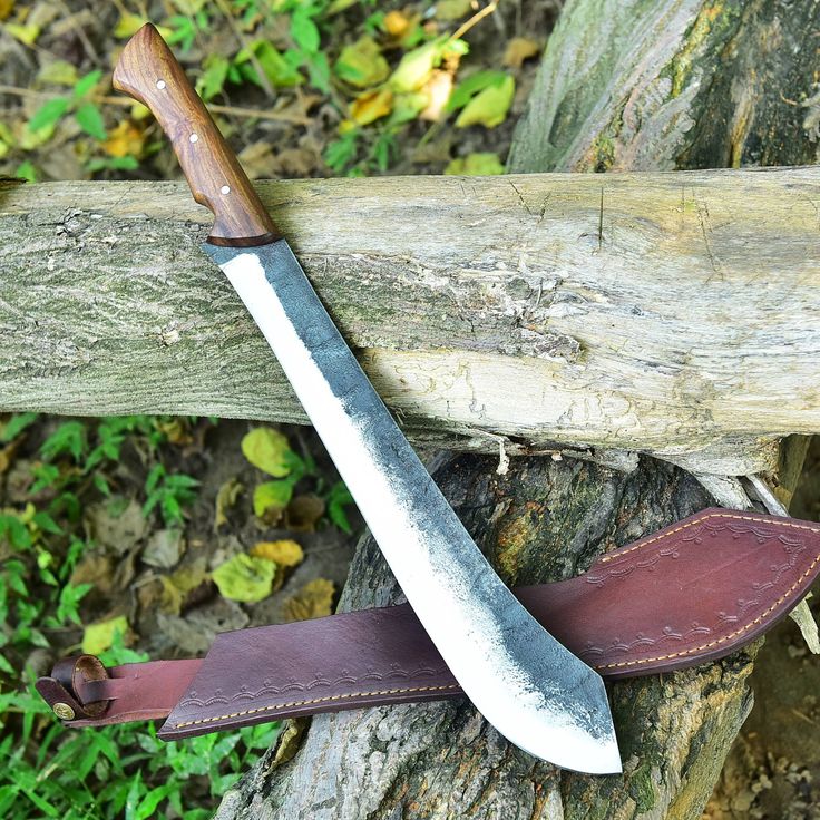 Trailblazer Camping Survival Knife – 19" Custom Handmade High Carbon Steel Blade with Rosewood Full Tang Handle - Image 4