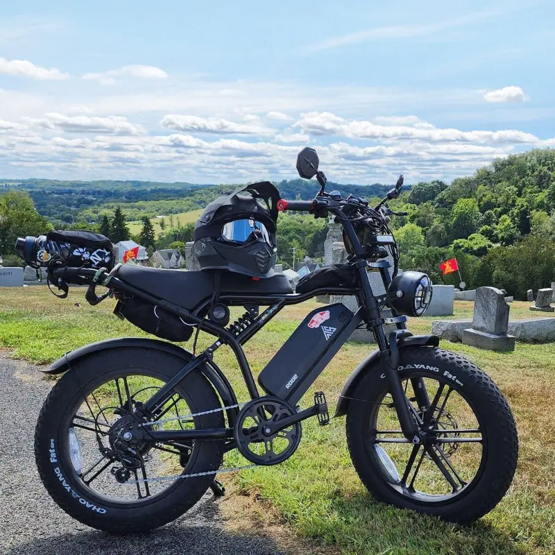 TST R002 20'' 1500W Full Suspension Moped-style Electric Bike - Image 3