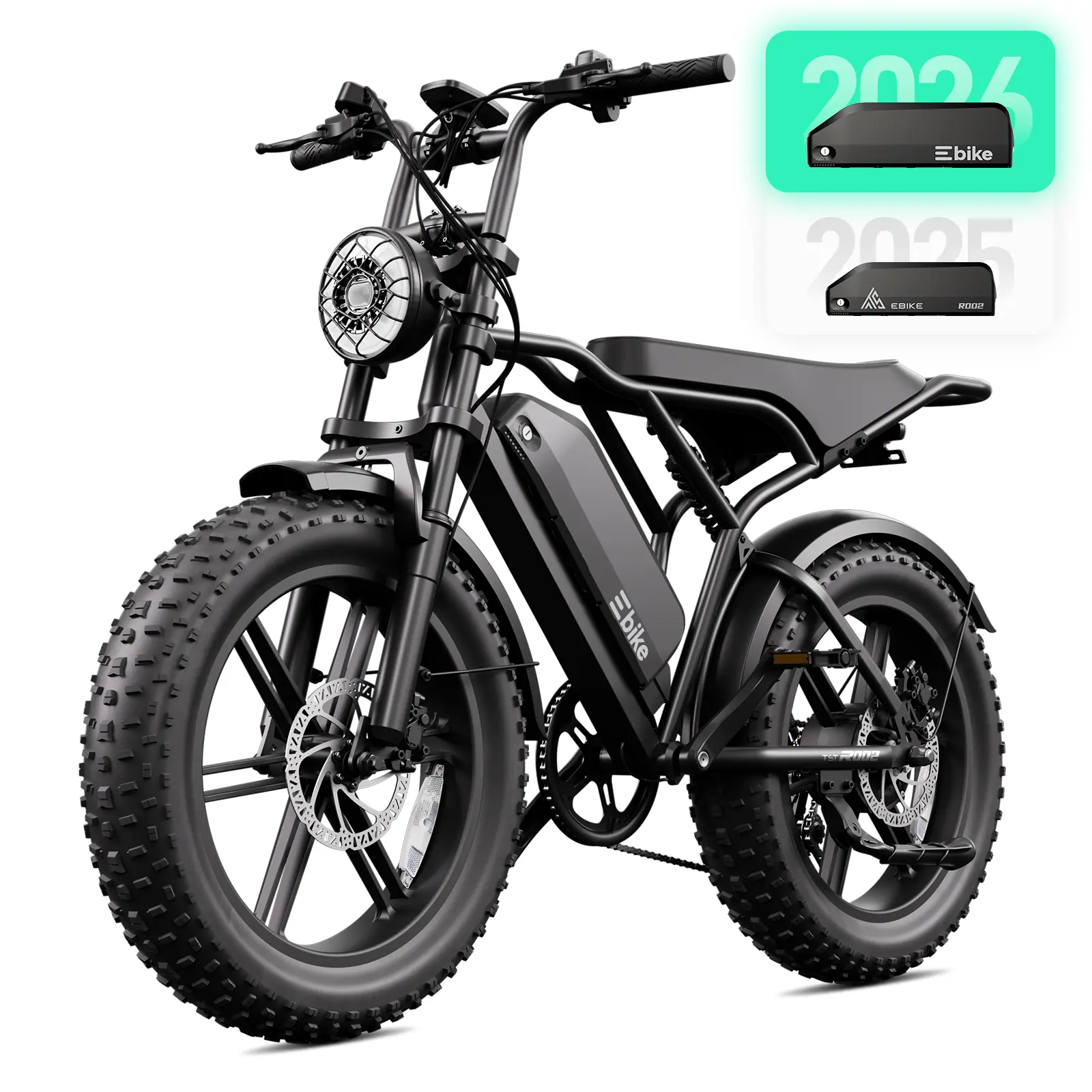 TST R002 20'' 1500W Full Suspension Moped-style Electric Bike - Image 6