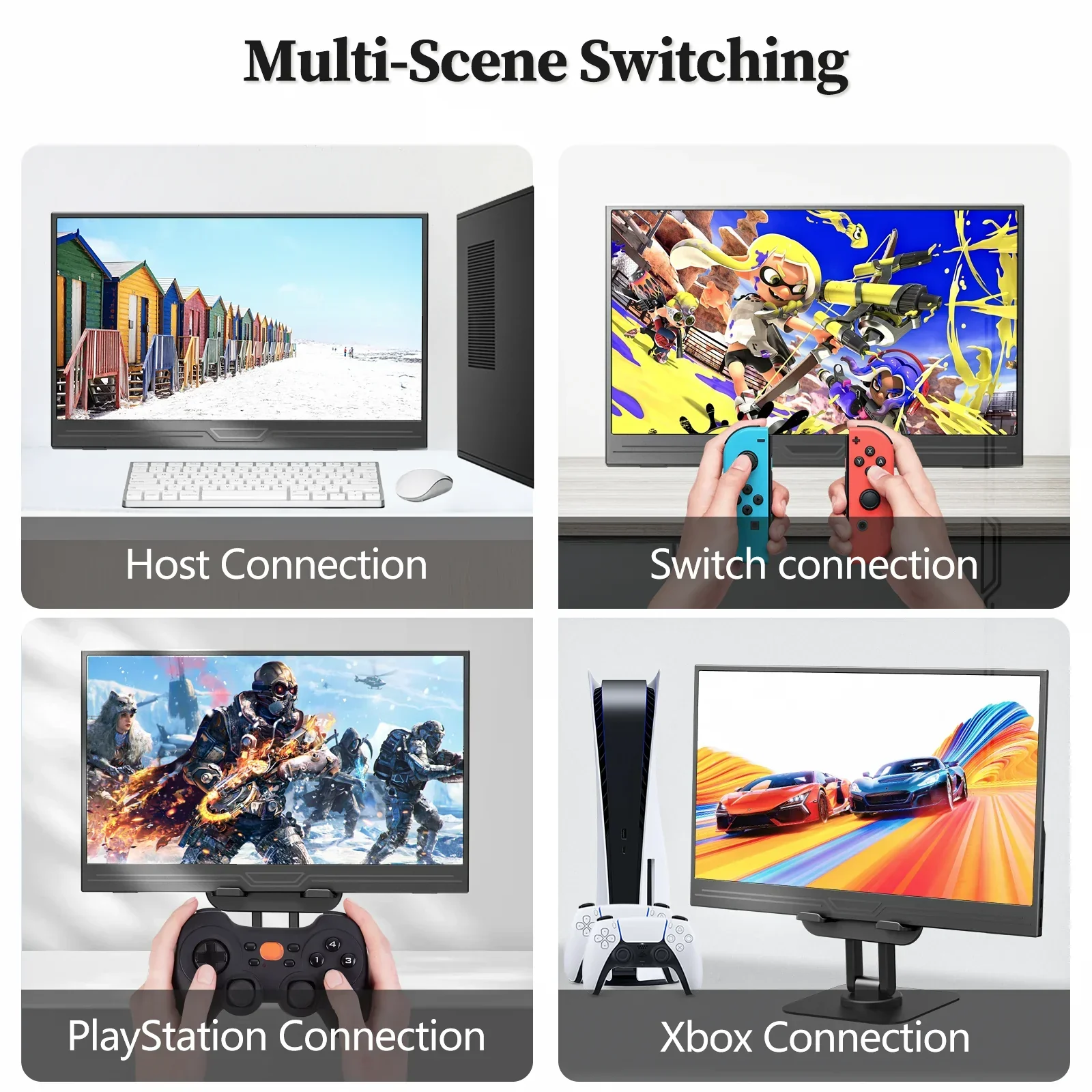 "VEOUT 13.3" Portable Monitor 1080P USB HDMI for Laptop Mac PS5 Xbox Switch" - Image 3